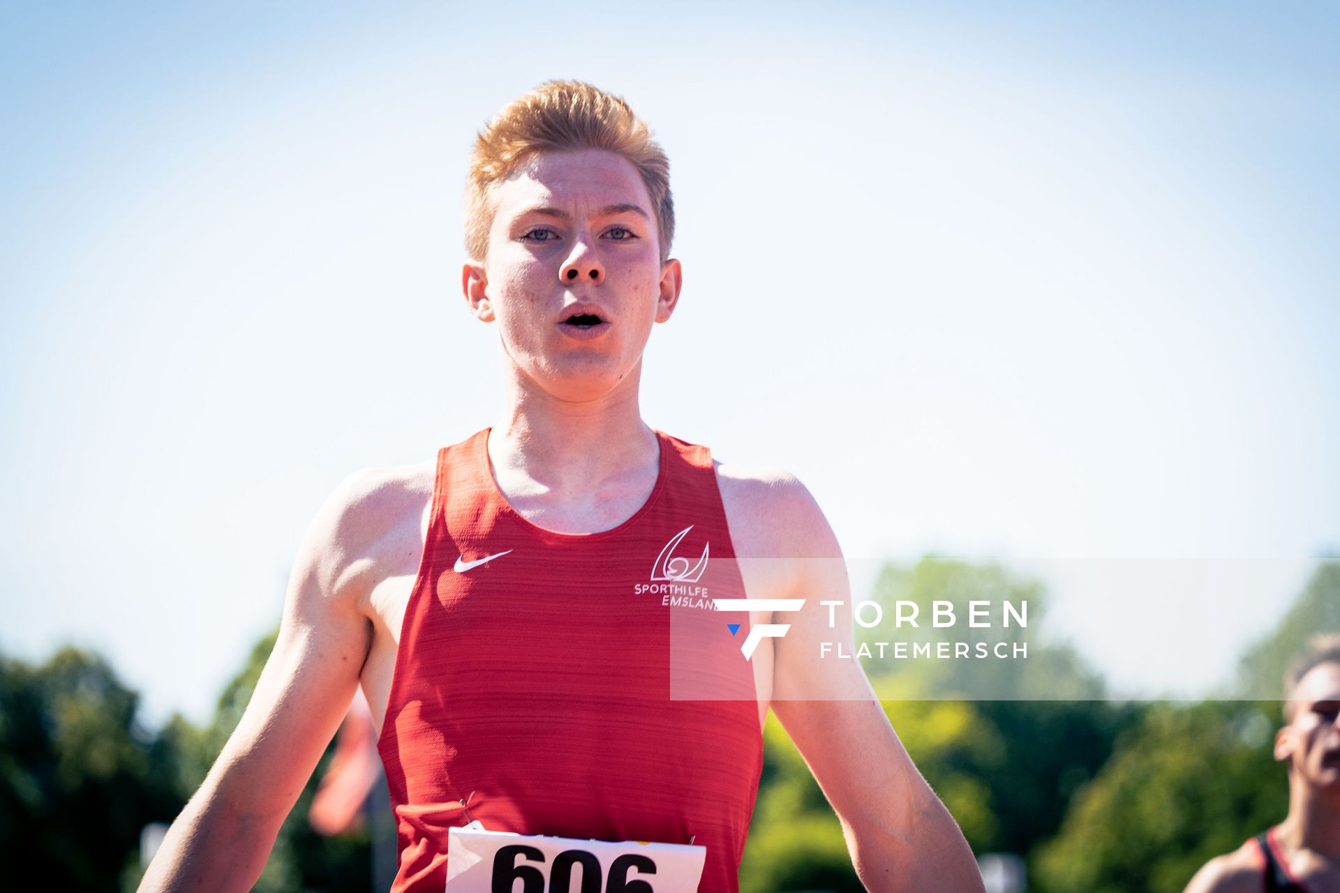 Thorben Finke (SV Sigiltra Soegel) am 17.07.2022 waehrend den deutschen Leichtathletik-Jugendmeisterschaften 2022 in Ulm