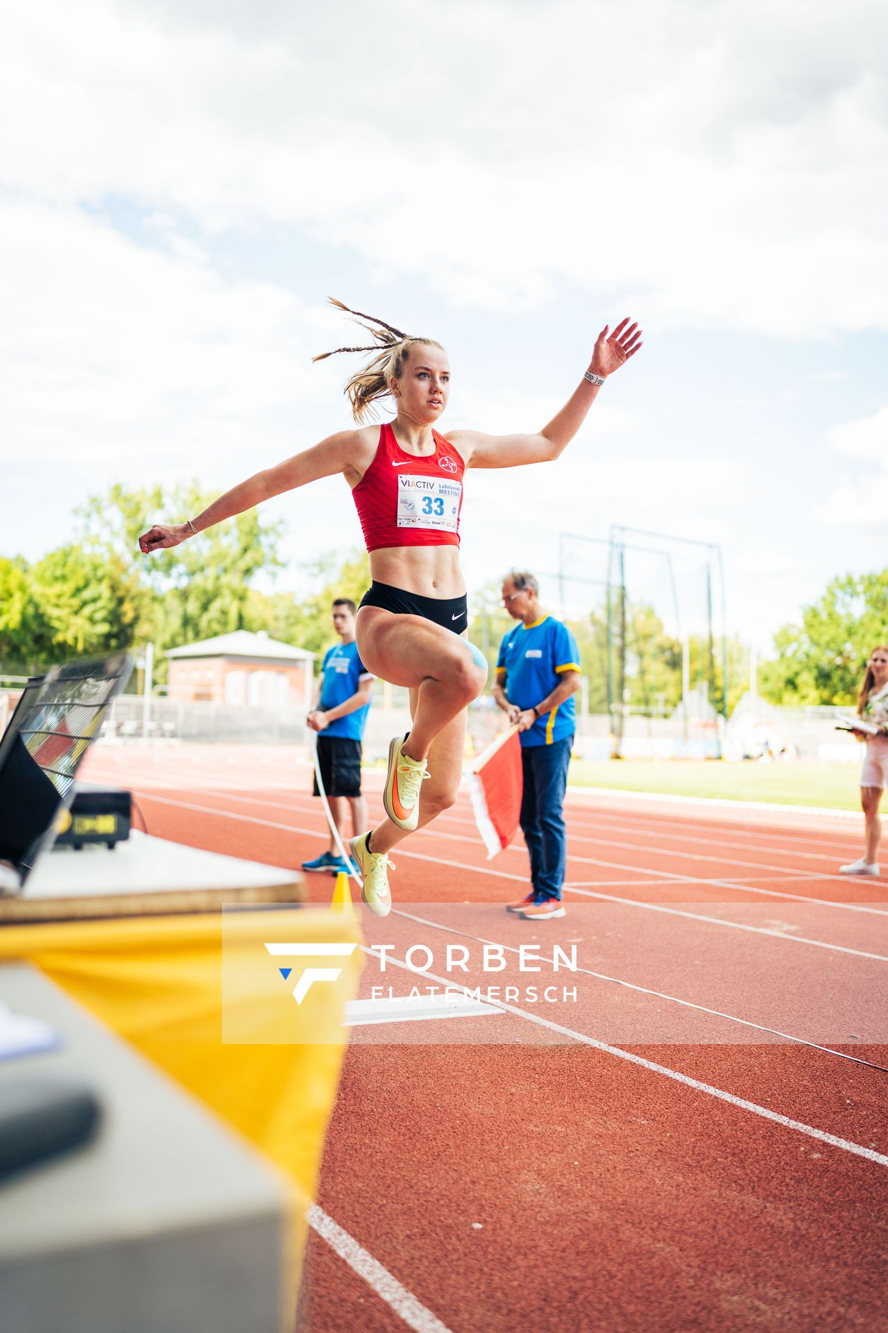 Imke Daalmann (TSV Bayer 04 Leverkusen) im Dreisprung am 06.08.2022 beim Lohrheide-Meeting im Lohrheidestadion in Bochum-Wattenscheid