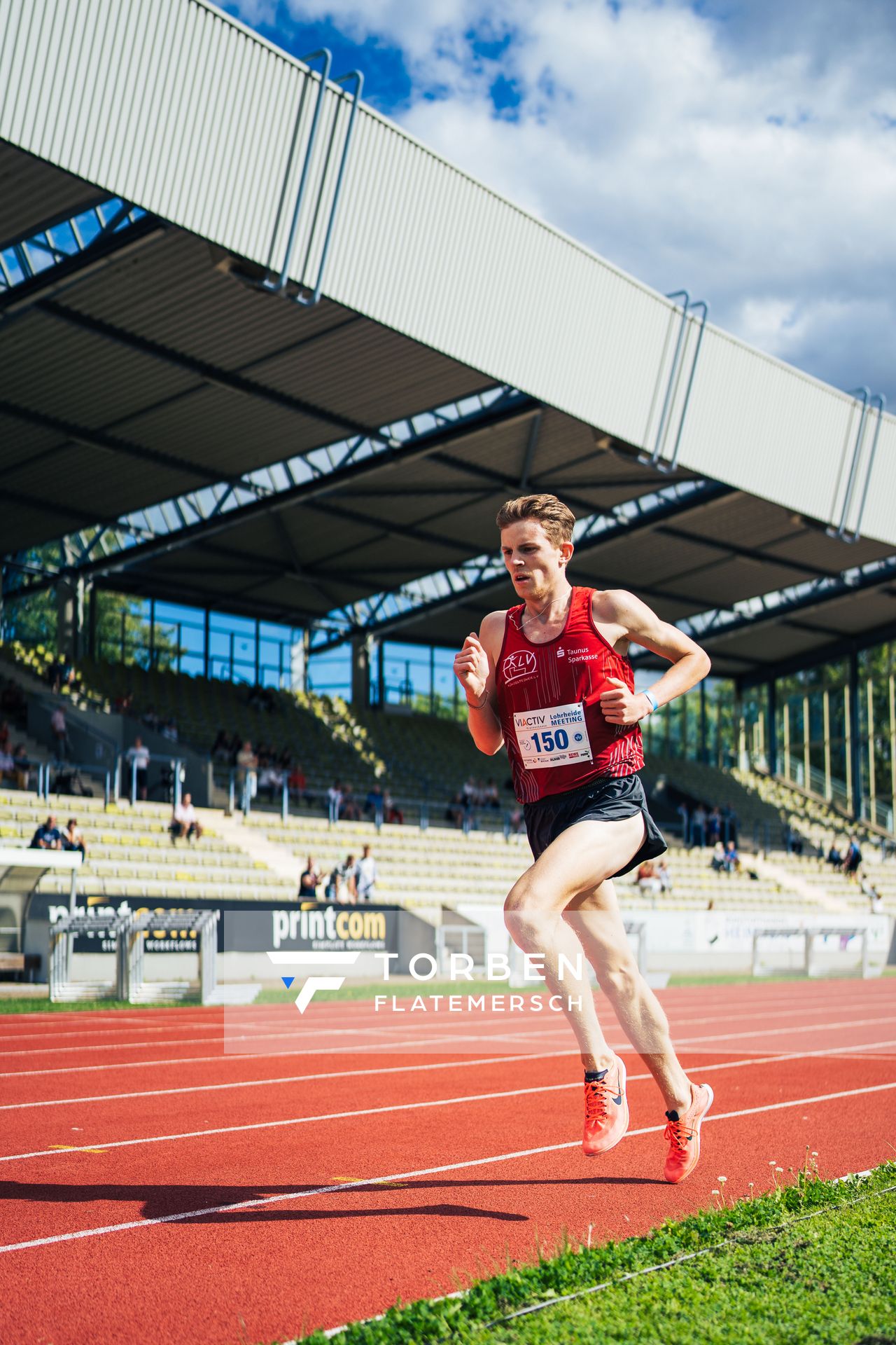 Sven Wagner (Koenigsteiner LV) ueber 3000m am 06.08.2022 beim Lohrheide-Meeting im Lohrheidestadion in Bochum-Wattenscheid