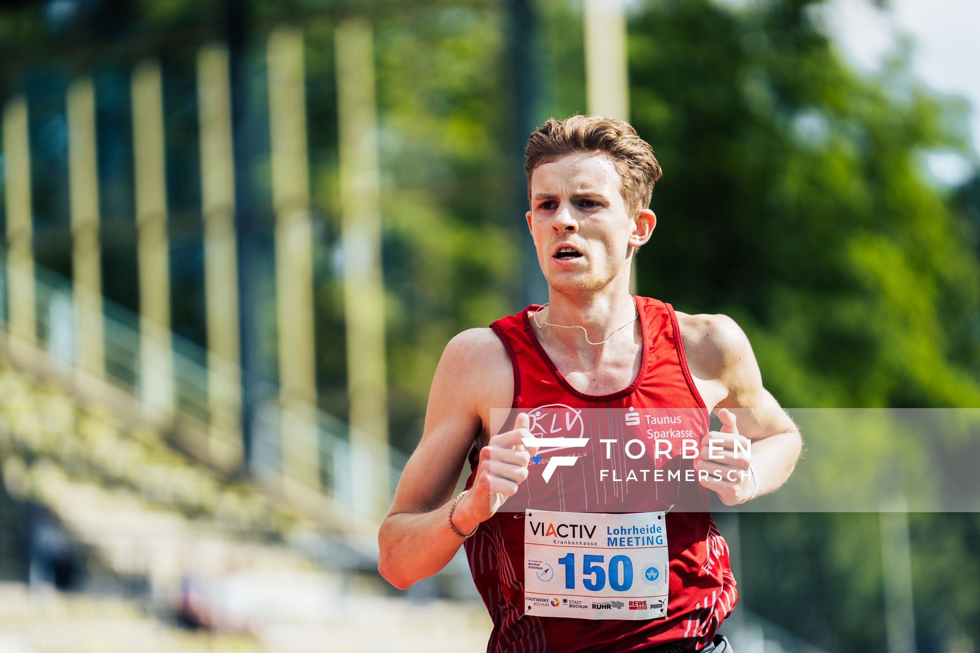 Sven Wagner (Koenigsteiner LV) ueber 3000m am 06.08.2022 beim Lohrheide-Meeting im Lohrheidestadion in Bochum-Wattenscheid