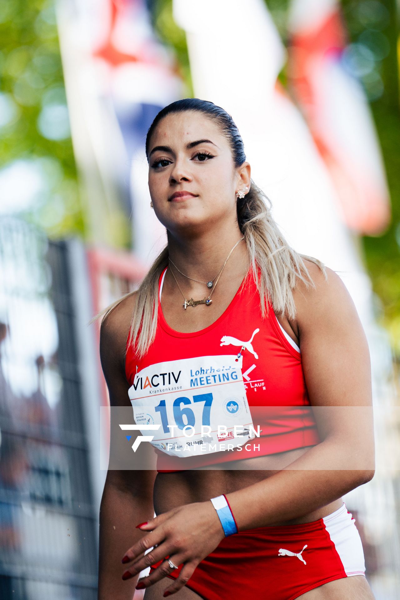 Ilayda Soukri (LG Nord Berlin) im Dreisprung am 06.08.2022 beim Lohrheide-Meeting im Lohrheidestadion in Bochum-Wattenscheid