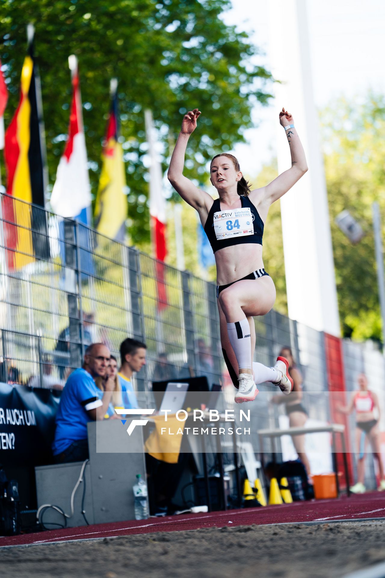 Sarah-Michelle Kudla (SCC Berlin) im Dreisprung am 06.08.2022 beim Lohrheide-Meeting im Lohrheidestadion in Bochum-Wattenscheid