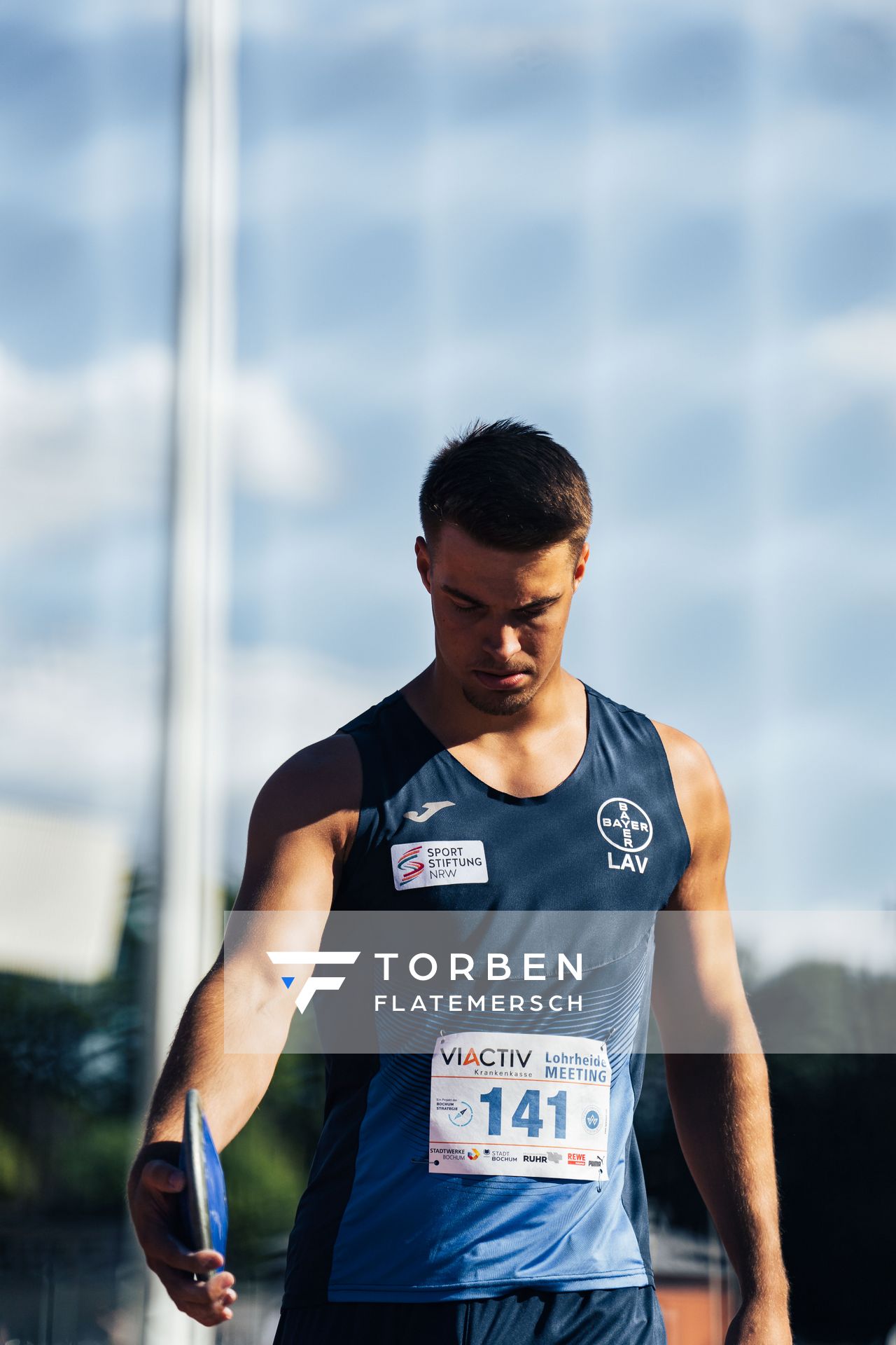 Magnus Toebben (LAV Bayer Uerdingen/Dormagen) am 06.08.2022 beim Lohrheide-Meeting im Lohrheidestadion in Bochum-Wattenscheid