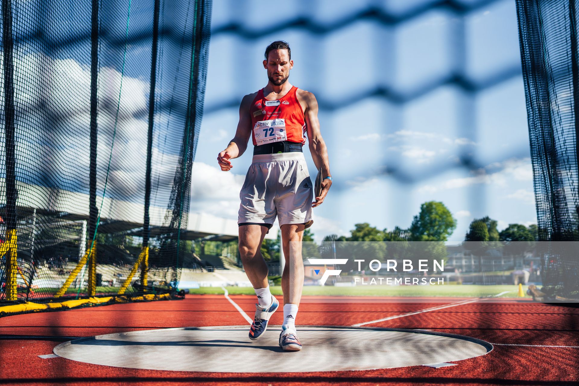 Kai Kazmirek (LG Rhein-Wied) beim Diskuswurf am 06.08.2022 beim Lohrheide-Meeting im Lohrheidestadion in Bochum-Wattenscheid