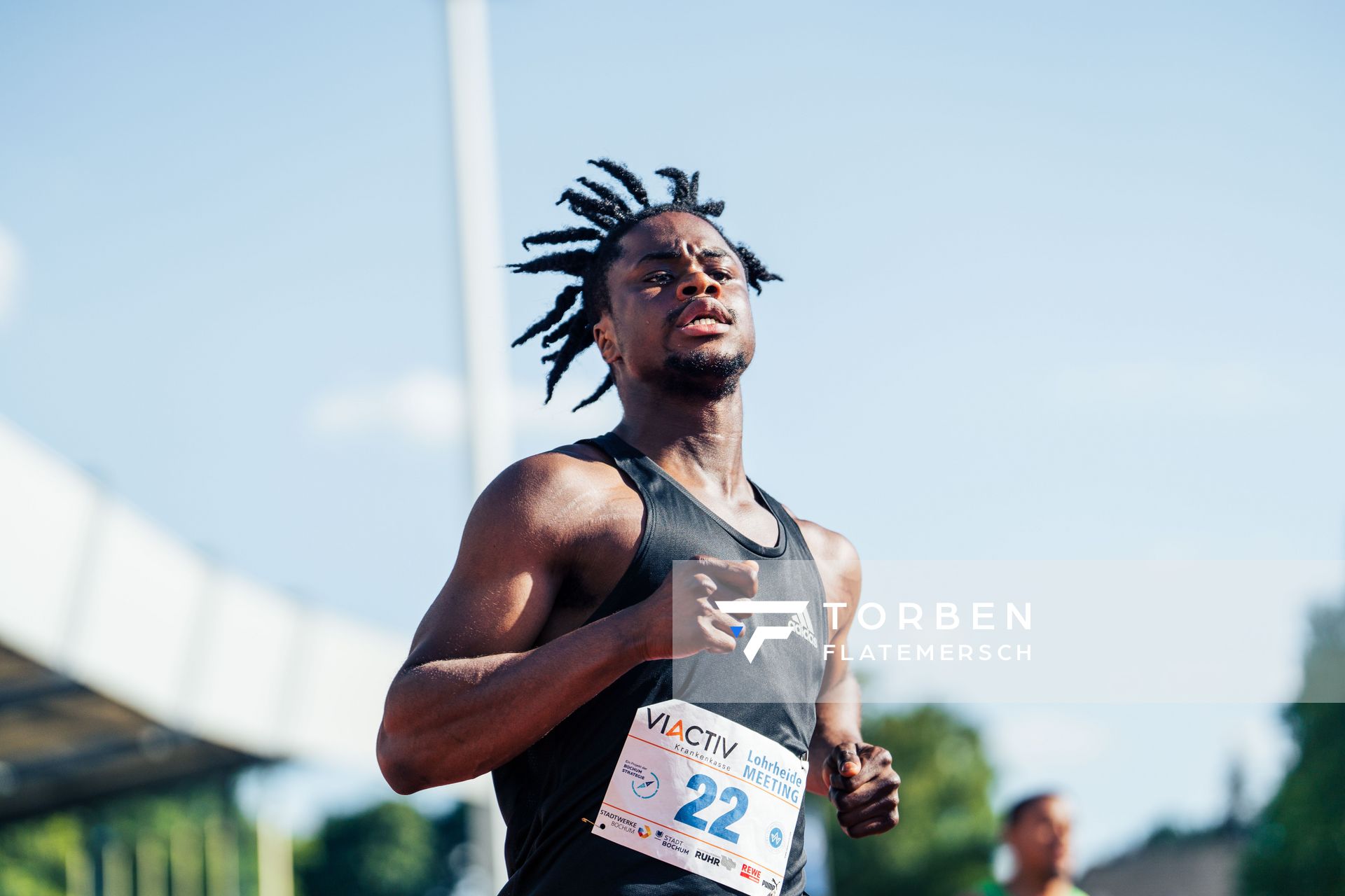 Raphael Bouju (Niederlande) am 06.08.2022 beim Lohrheide-Meeting im Lohrheidestadion in Bochum-Wattenscheid