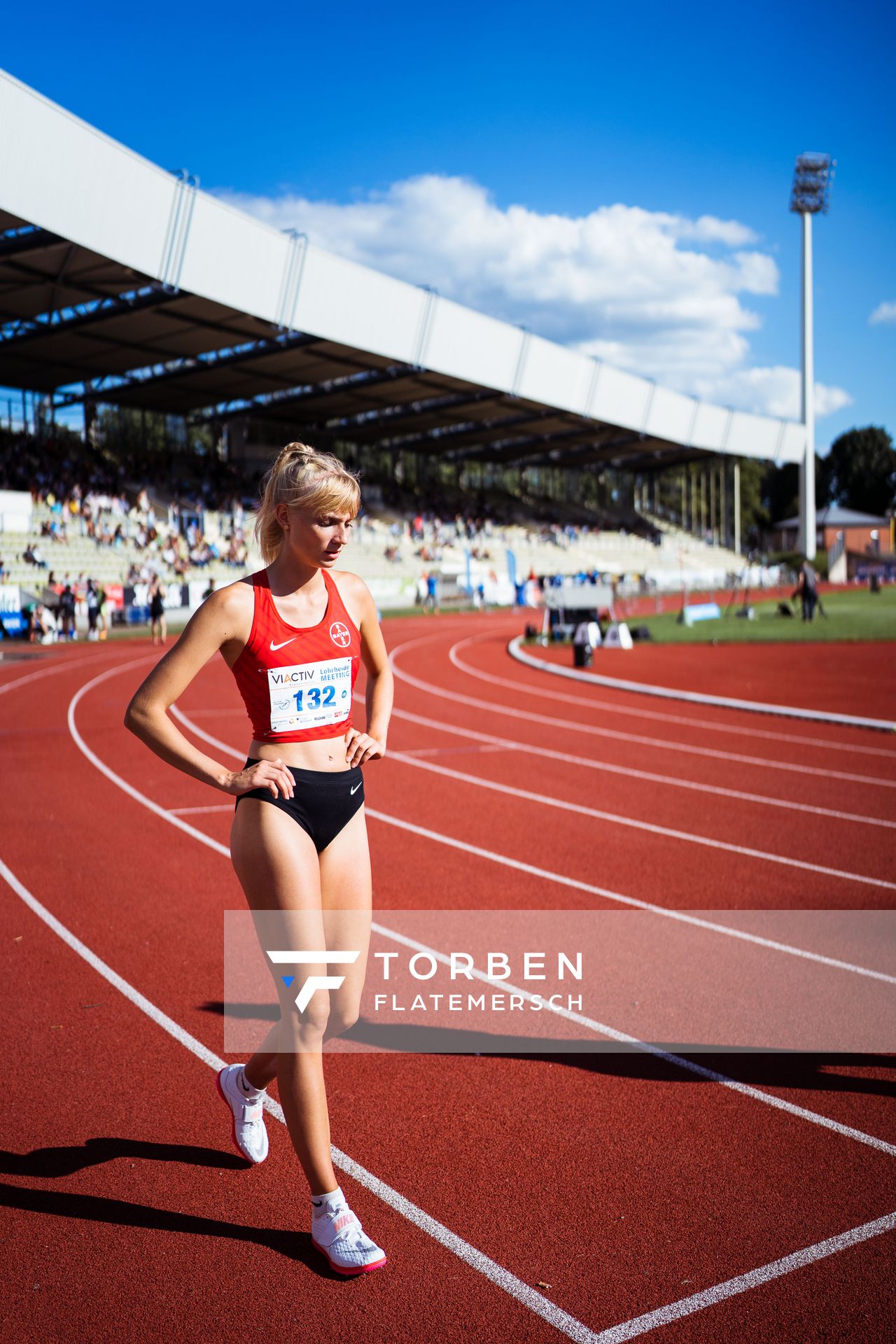 Bianca Stichling (TSV Bayer 04 Leverkusen) am 06.08.2022 beim Lohrheide-Meeting im Lohrheidestadion in Bochum-Wattenscheid