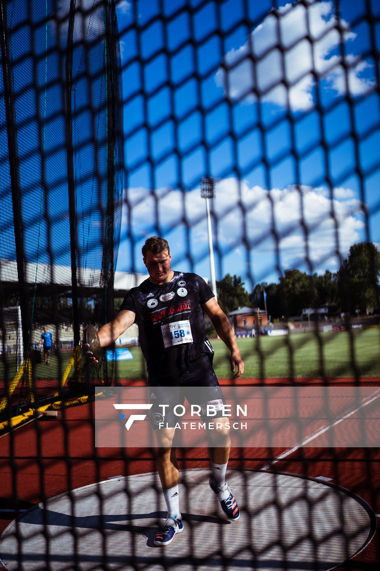 Torben Brandt (SCC Berlin) beim Diskuswurf am 06.08.2022 beim Lohrheide-Meeting im Lohrheidestadion in Bochum-Wattenscheid