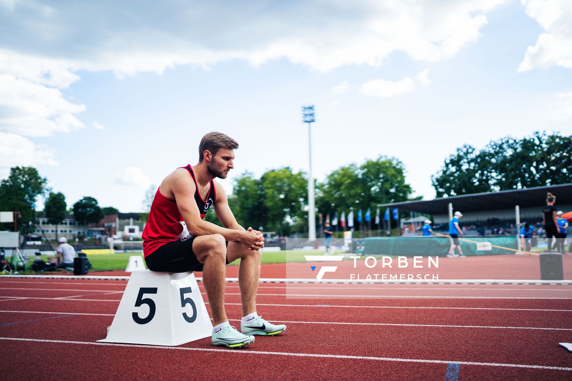 Fabian Dammermann (LG Osnabrueck) am 06.08.2022 beim Lohrheide-Meeting im Lohrheidestadion in Bochum-Wattenscheid