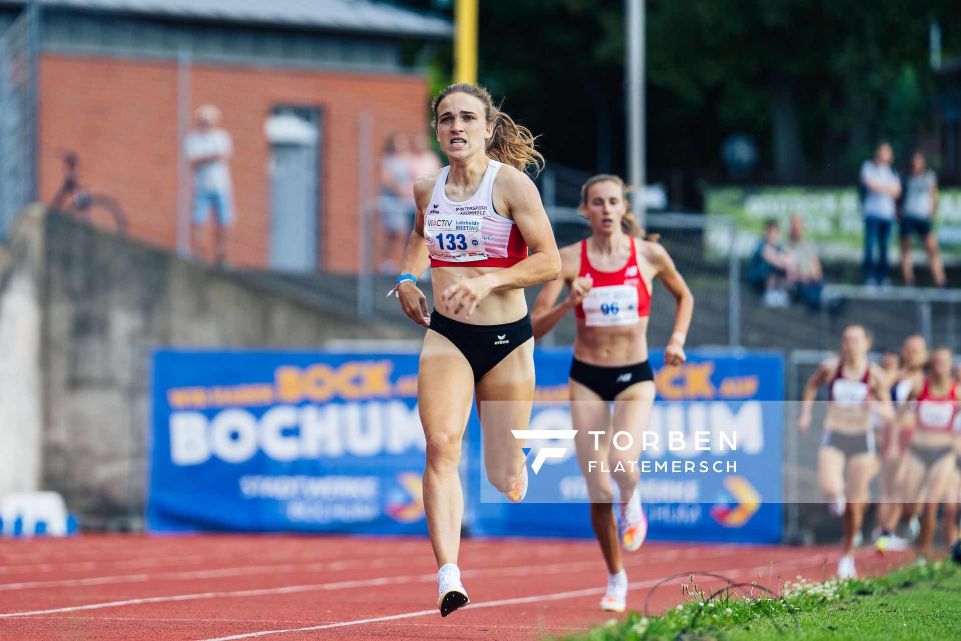 Lucia Sturm (TSV Moselfeuer Lehmen) am 06.08.2022 beim Lohrheide-Meeting im Lohrheidestadion in Bochum-Wattenscheid