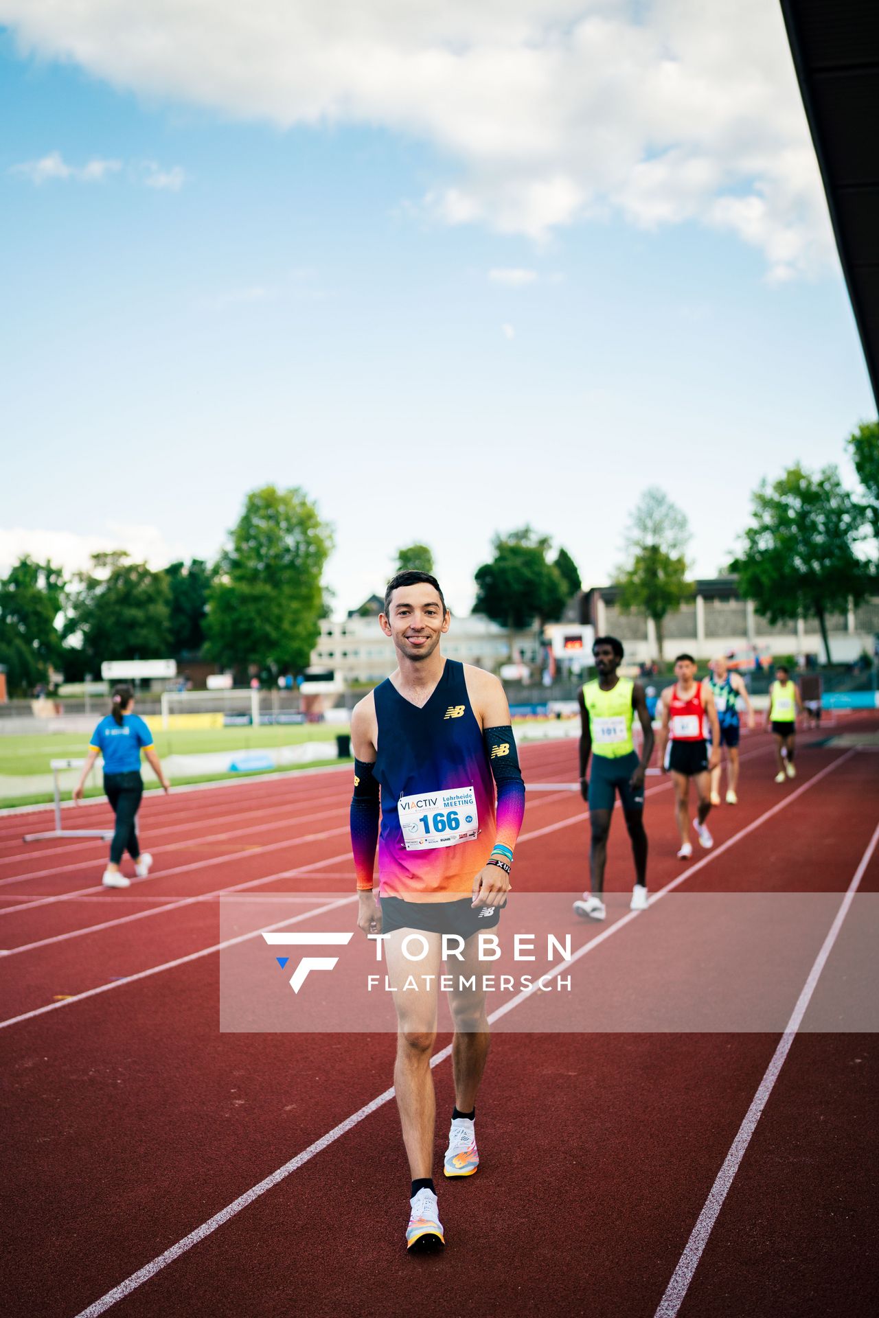 Maximilian Thorwirth (SFD 75 Duesseldorf-Sued) vor dem 1500m Lauf am 06.08.2022 beim Lohrheide-Meeting im Lohrheidestadion in Bochum-Wattenscheid