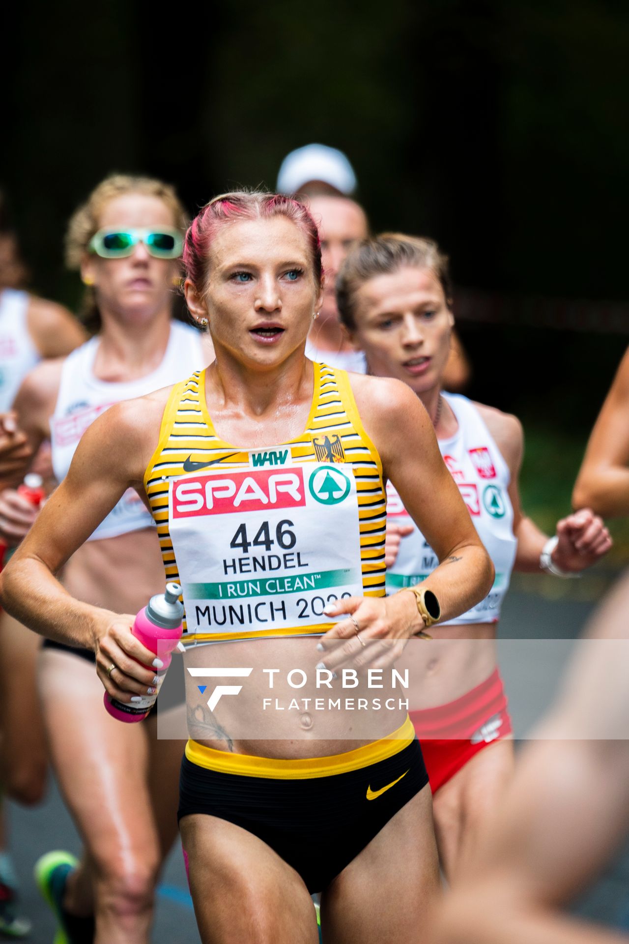 Kristina Hendel (GER); Marathon am 15.08.2022 bei den Leichtathletik-Europameisterschaften in Muenchen