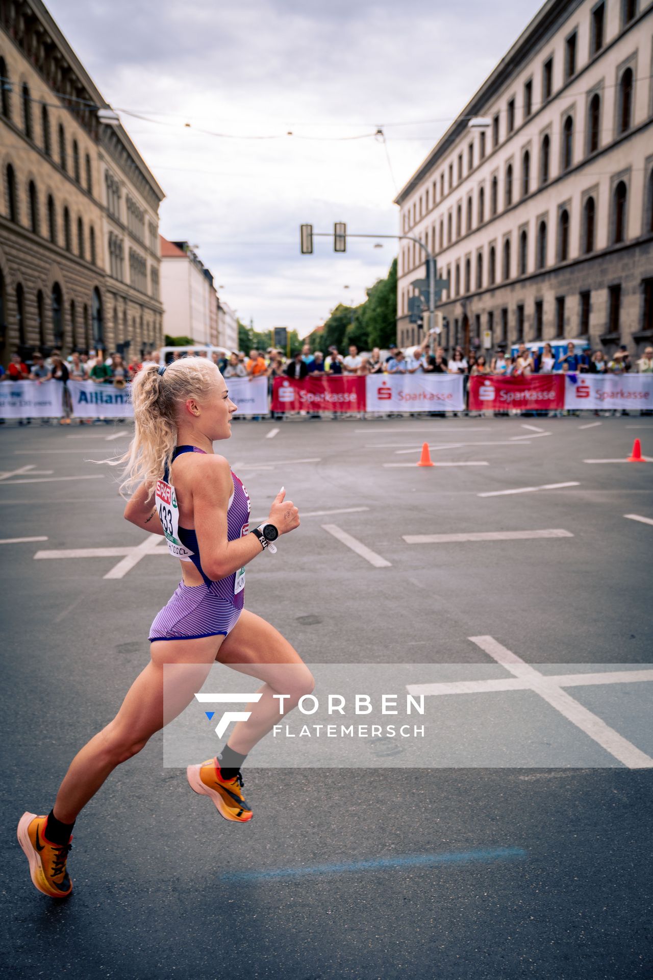 Becky Briggs (GBR); Marathon am 15.08.2022 bei den Leichtathletik-Europameisterschaften in Muenchen