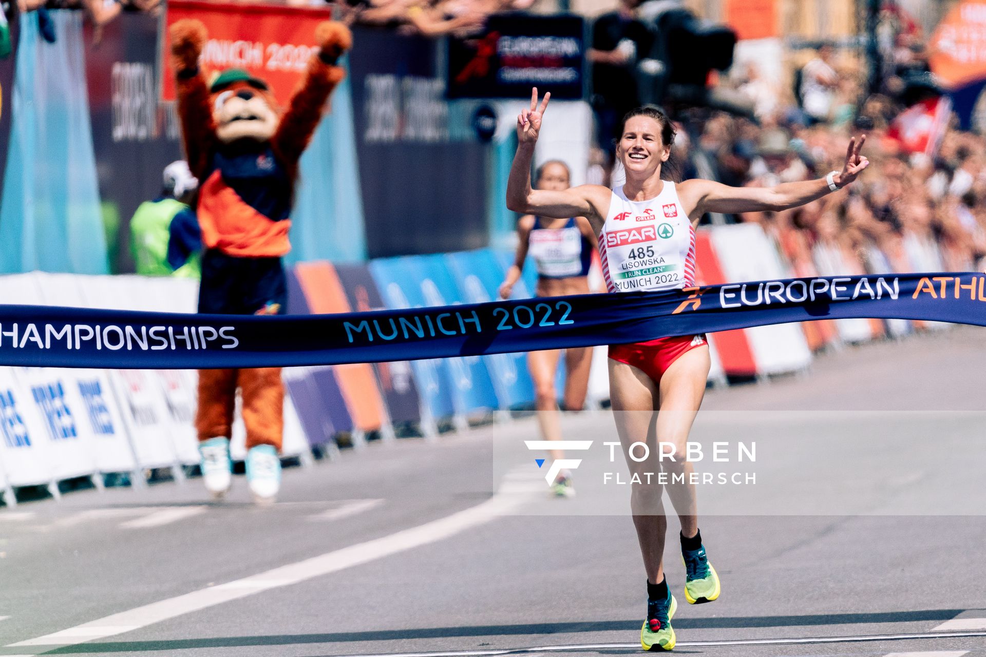 Aleksandra Lisowska (POL); Marathon am 15.08.2022 bei den Leichtathletik-Europameisterschaften in Muenchen