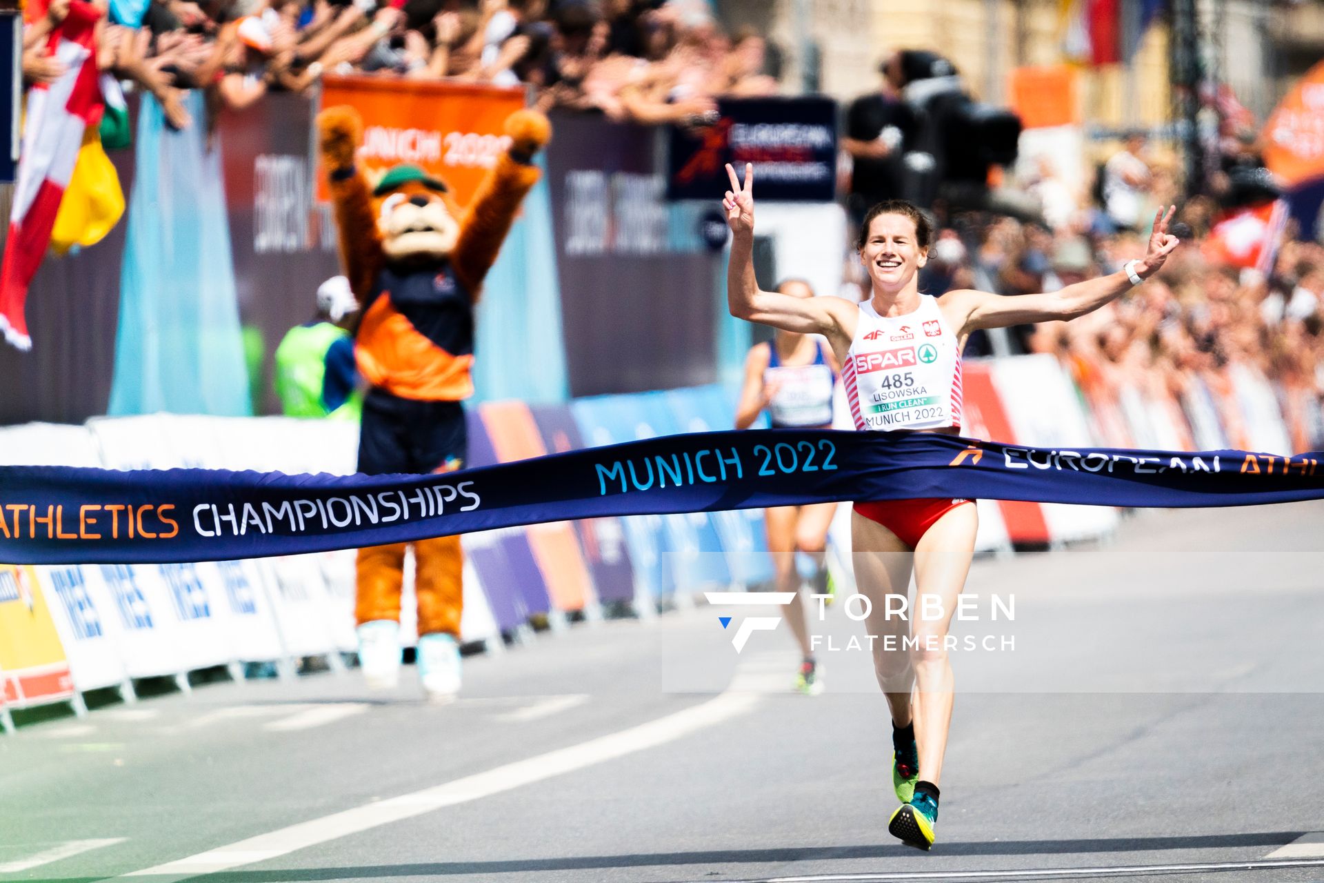 Aleksandra Lisowska (POL); Marathon am 15.08.2022 bei den Leichtathletik-Europameisterschaften in Muenchen