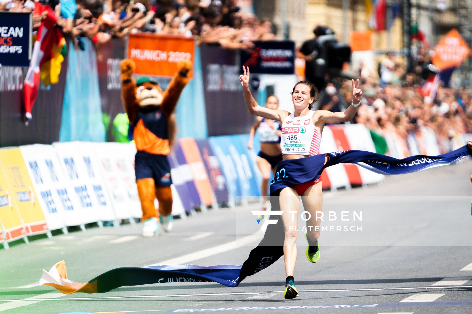 Aleksandra Lisowska (POL); Marathon am 15.08.2022 bei den Leichtathletik-Europameisterschaften in Muenchen