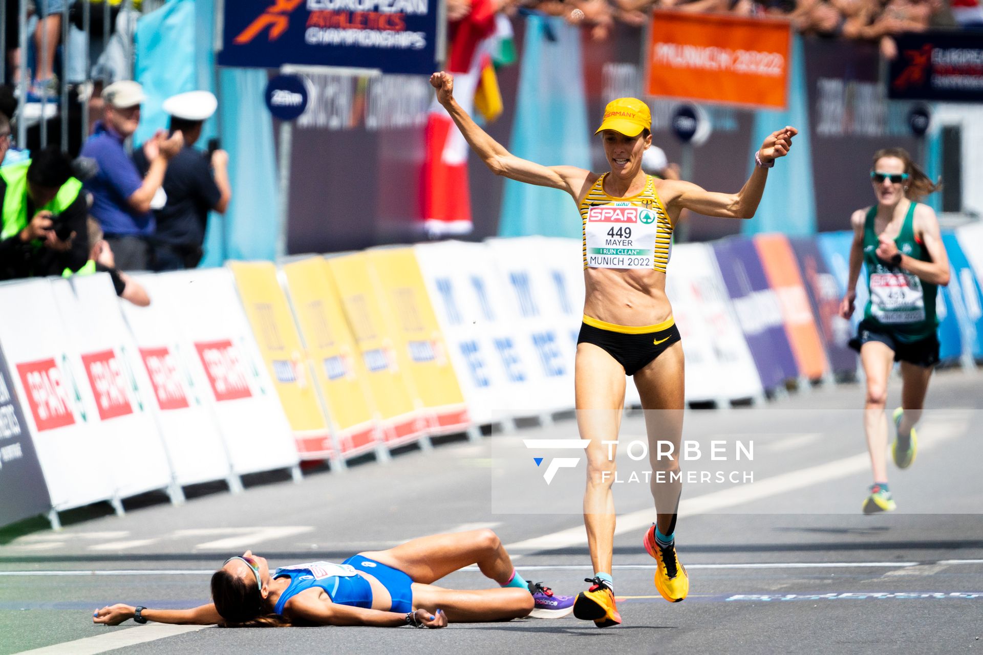 Domenika Mayer (GER); Marathon am 15.08.2022 bei den Leichtathletik-Europameisterschaften in Muenchen