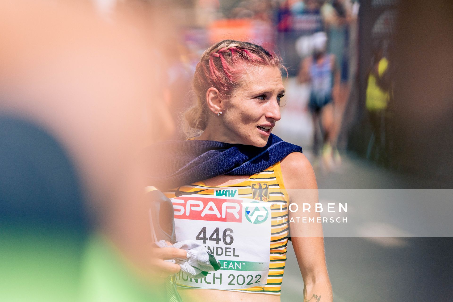 Kristina Hendel (GER); Marathon am 15.08.2022 bei den Leichtathletik-Europameisterschaften in Muenchen