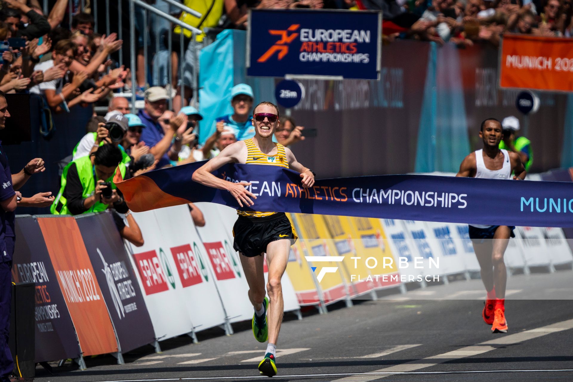 Richard Ringer (GER); Marathon am 15.08.2022 bei den Leichtathletik-Europameisterschaften in Muenchen