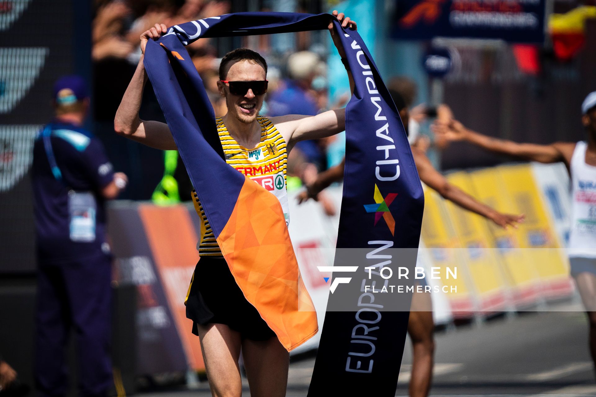 Richard Ringer (GER); Marathon am 15.08.2022 bei den Leichtathletik-Europameisterschaften in Muenchen