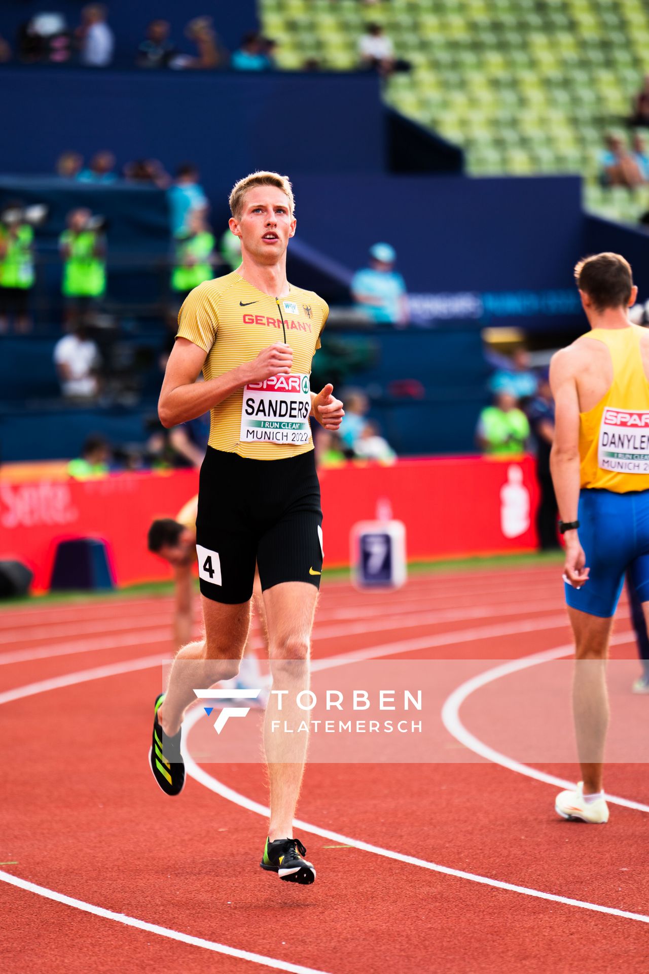 Manuel Sanders (GER) am 15.08.2022 bei den Leichtathletik-Europameisterschaften in Muenchen