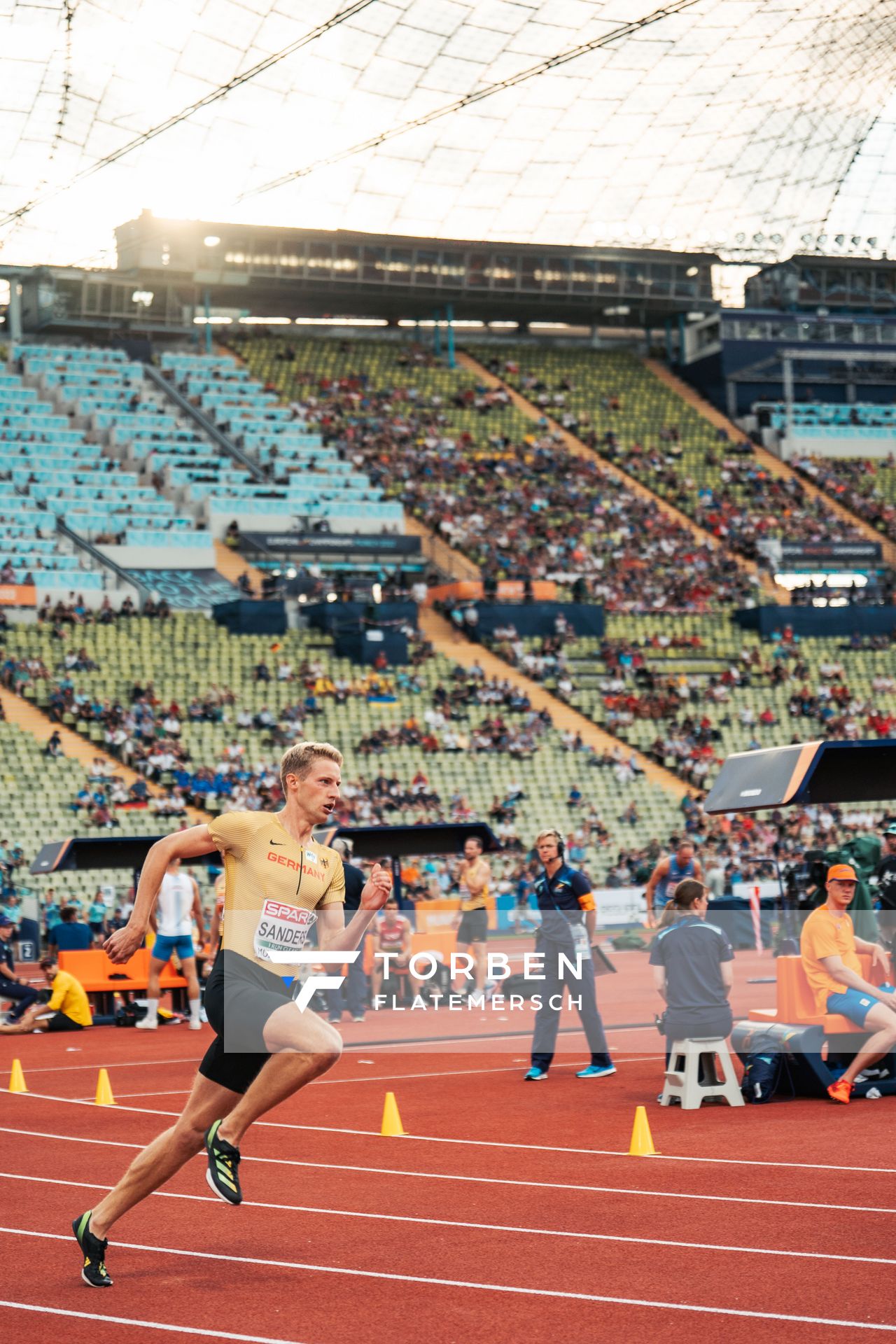 Manuel Sanders (GER) am 15.08.2022 bei den Leichtathletik-Europameisterschaften in Muenchen