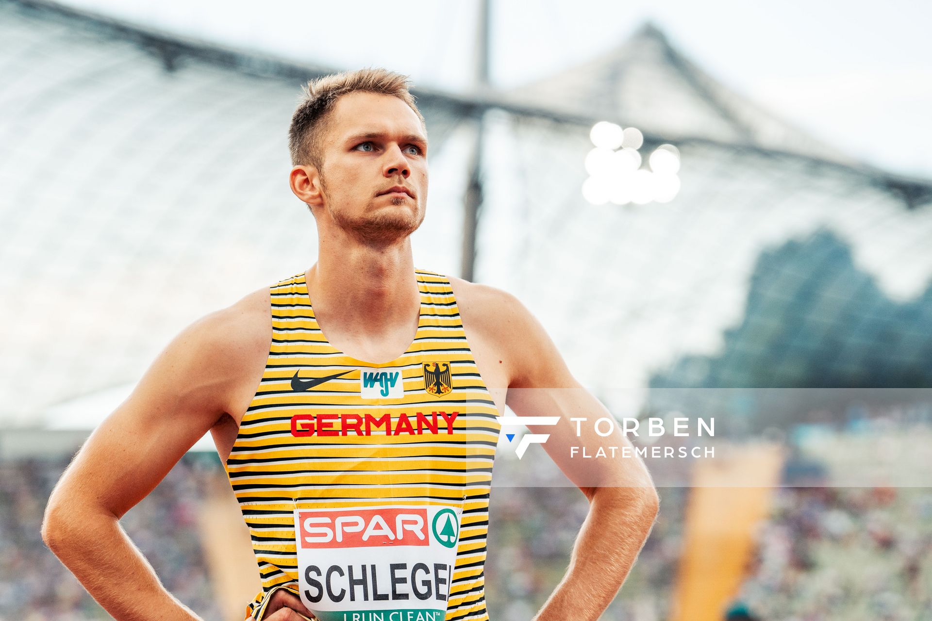 Marvin Schlegel (GER) am 15.08.2022 bei den Leichtathletik-Europameisterschaften in Muenchen