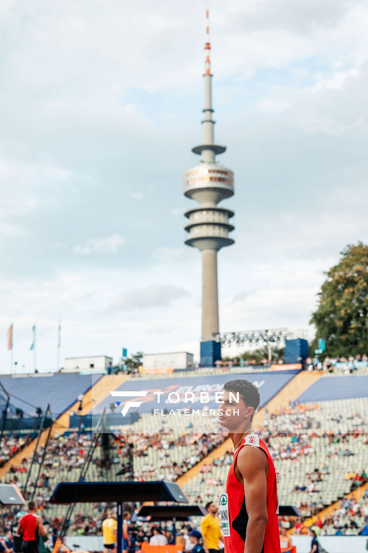 Ricky Petrucciani (SUI) am 15.08.2022 bei den Leichtathletik-Europameisterschaften in Muenchen