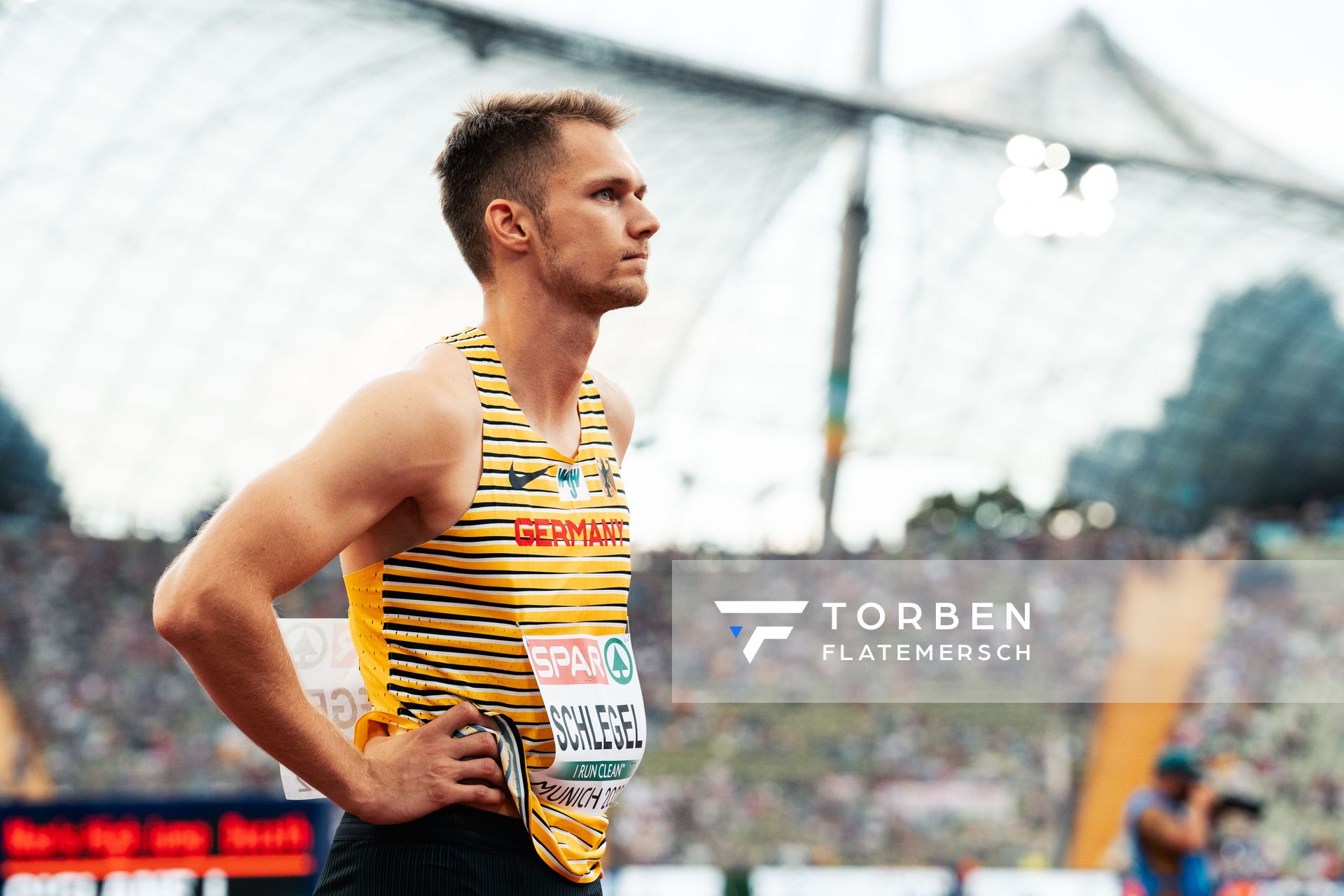 Marvin Schlegel (GER) am 15.08.2022 bei den Leichtathletik-Europameisterschaften in Muenchen