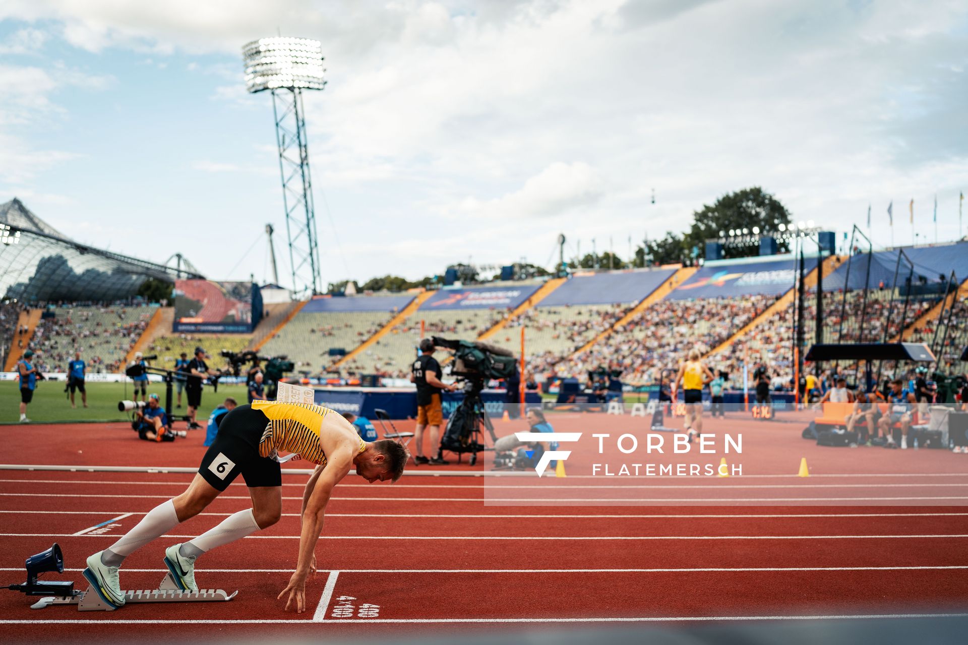 Marvin Schlegel (GER) am 15.08.2022 bei den Leichtathletik-Europameisterschaften in Muenchen