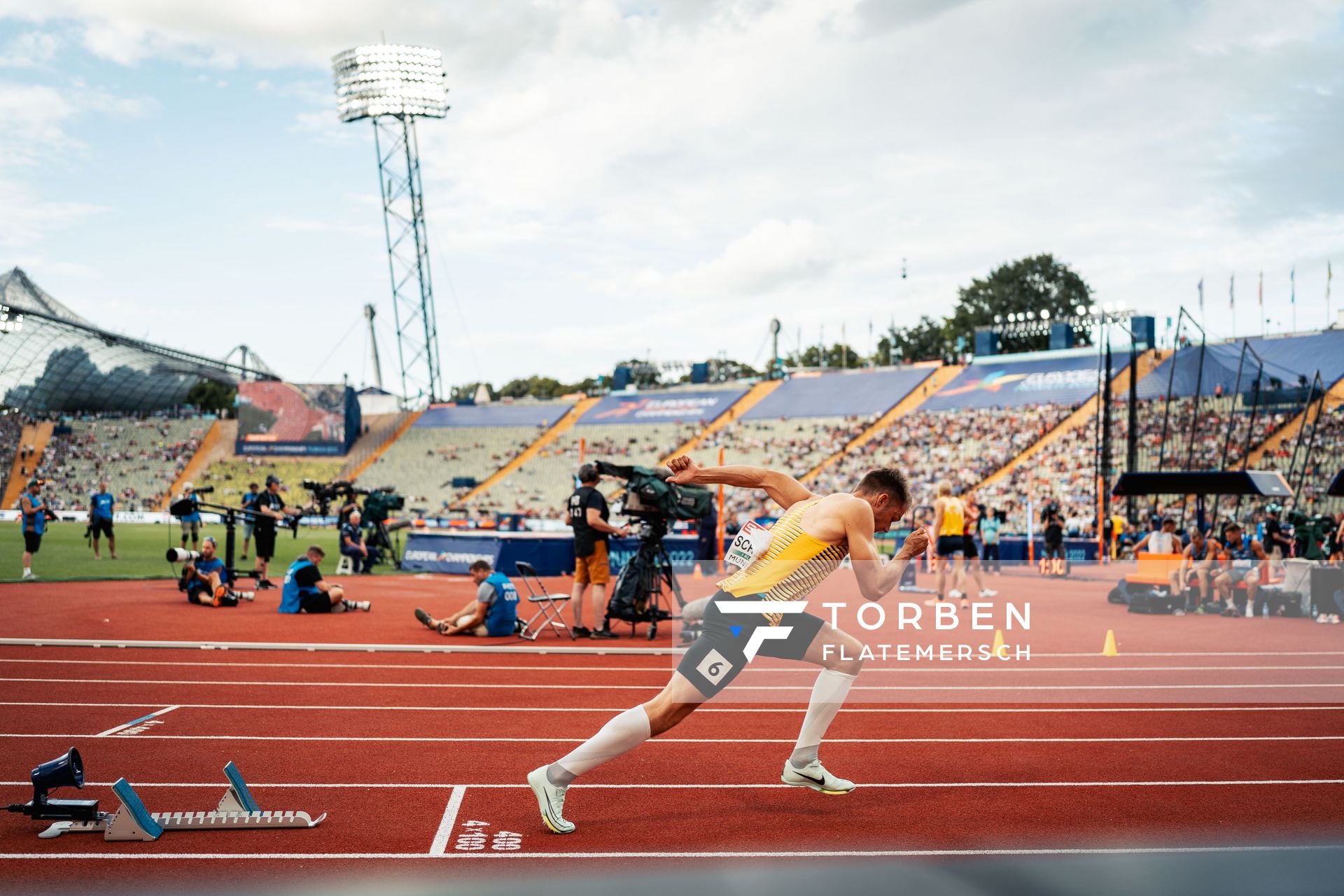 Marvin Schlegel (GER) am 15.08.2022 bei den Leichtathletik-Europameisterschaften in Muenchen