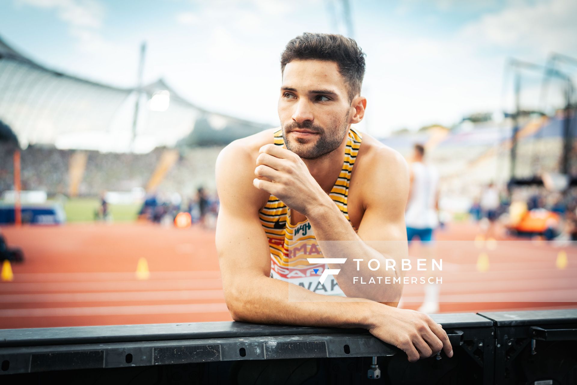 Tim Nowak (GER) am 15.08.2022 bei den Leichtathletik-Europameisterschaften in Muenchen