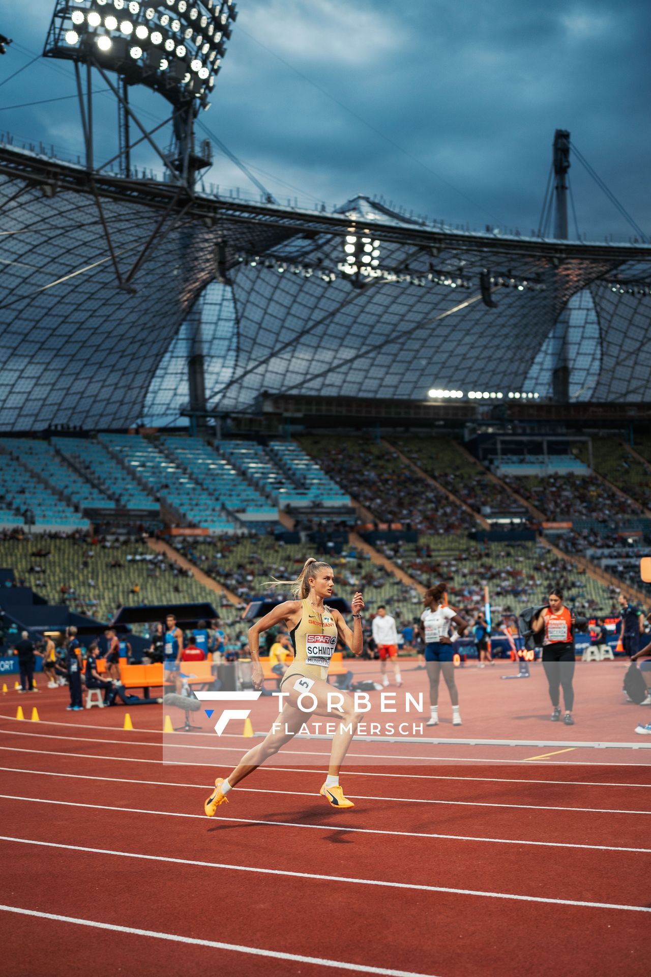 Alica Schmidt (GER) am 15.08.2022 bei den Leichtathletik-Europameisterschaften in Muenchen