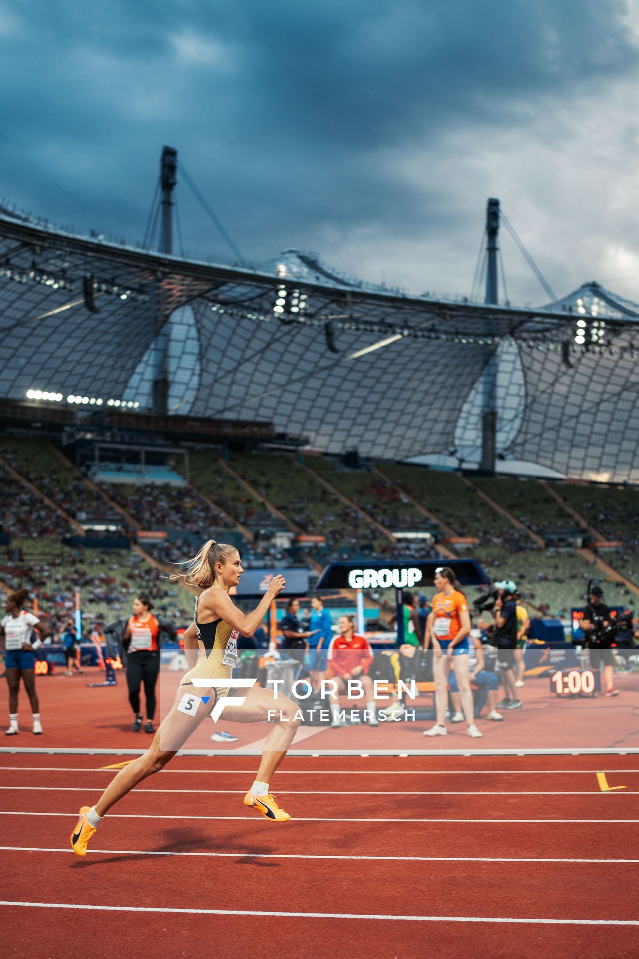 Alica Schmidt (GER) am 15.08.2022 bei den Leichtathletik-Europameisterschaften in Muenchen