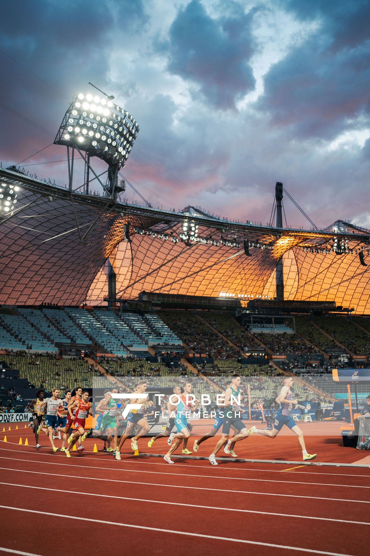 1500m Vorlauf am 15.08.2022 bei den Leichtathletik-Europameisterschaften in Muenchen