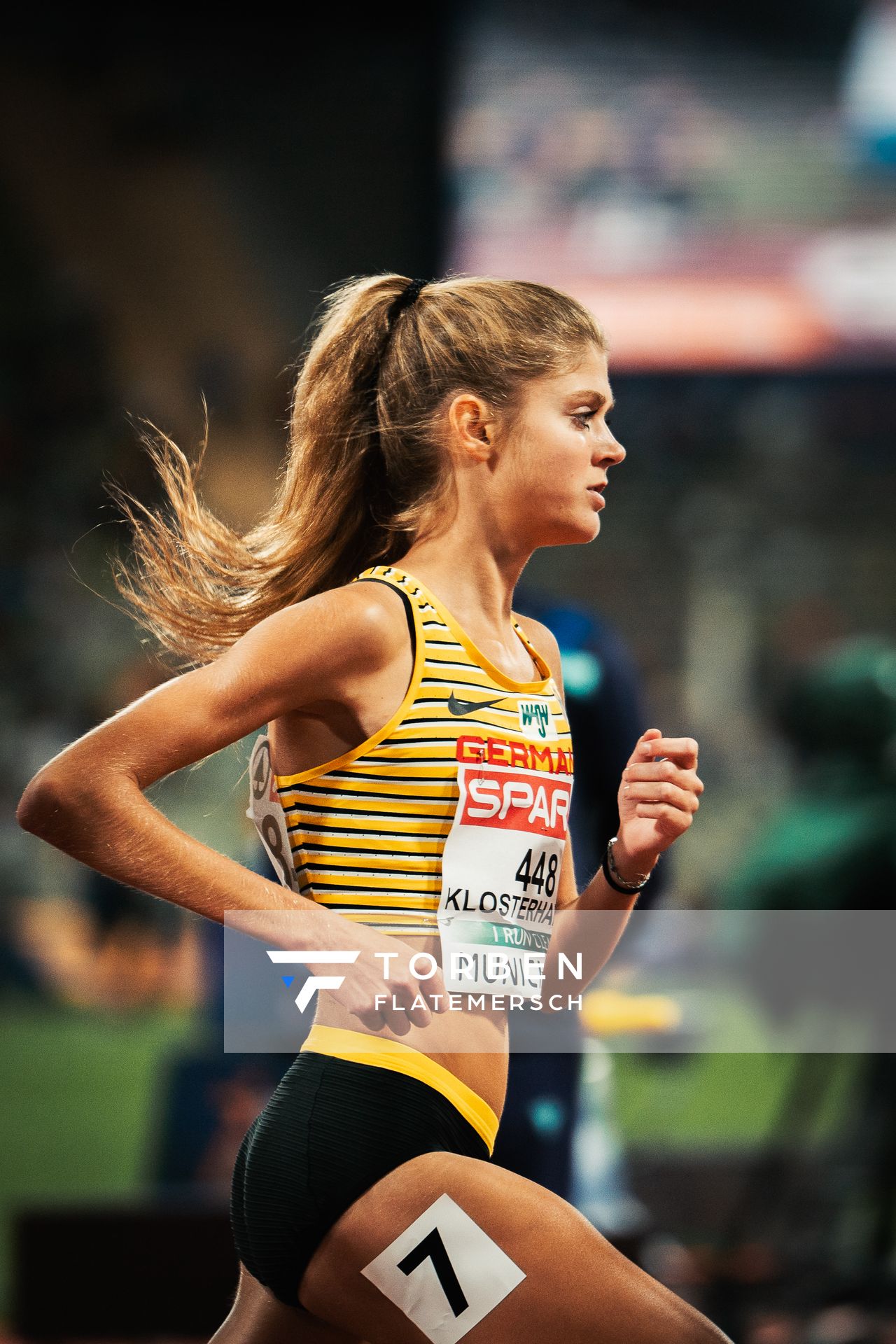 Konstanze Klosterhalfen (GER) ueber 10000m am 15.08.2022 bei den Leichtathletik-Europameisterschaften in Muenchen