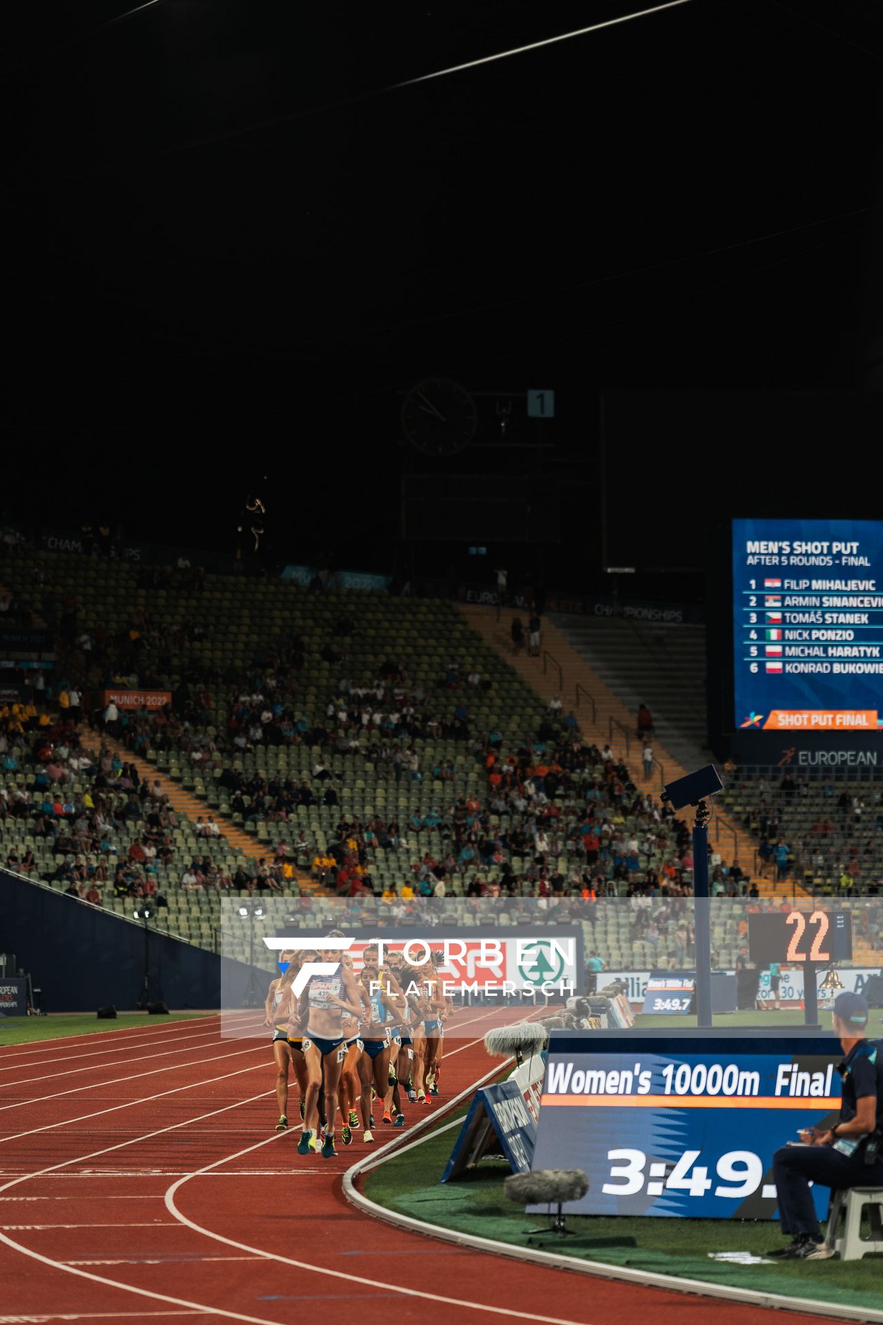 10000m Finale der Frauen am 15.08.2022 bei den Leichtathletik-Europameisterschaften in Muenchen