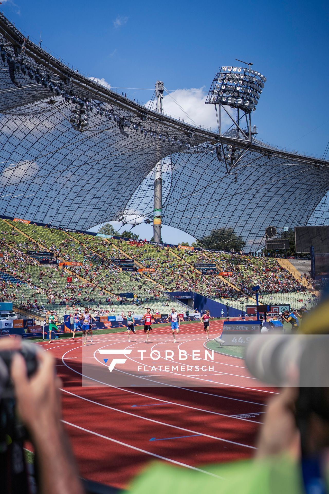 400m Halbfinale am 16.08.2022 bei den Leichtathletik-Europameisterschaften in Muenchen