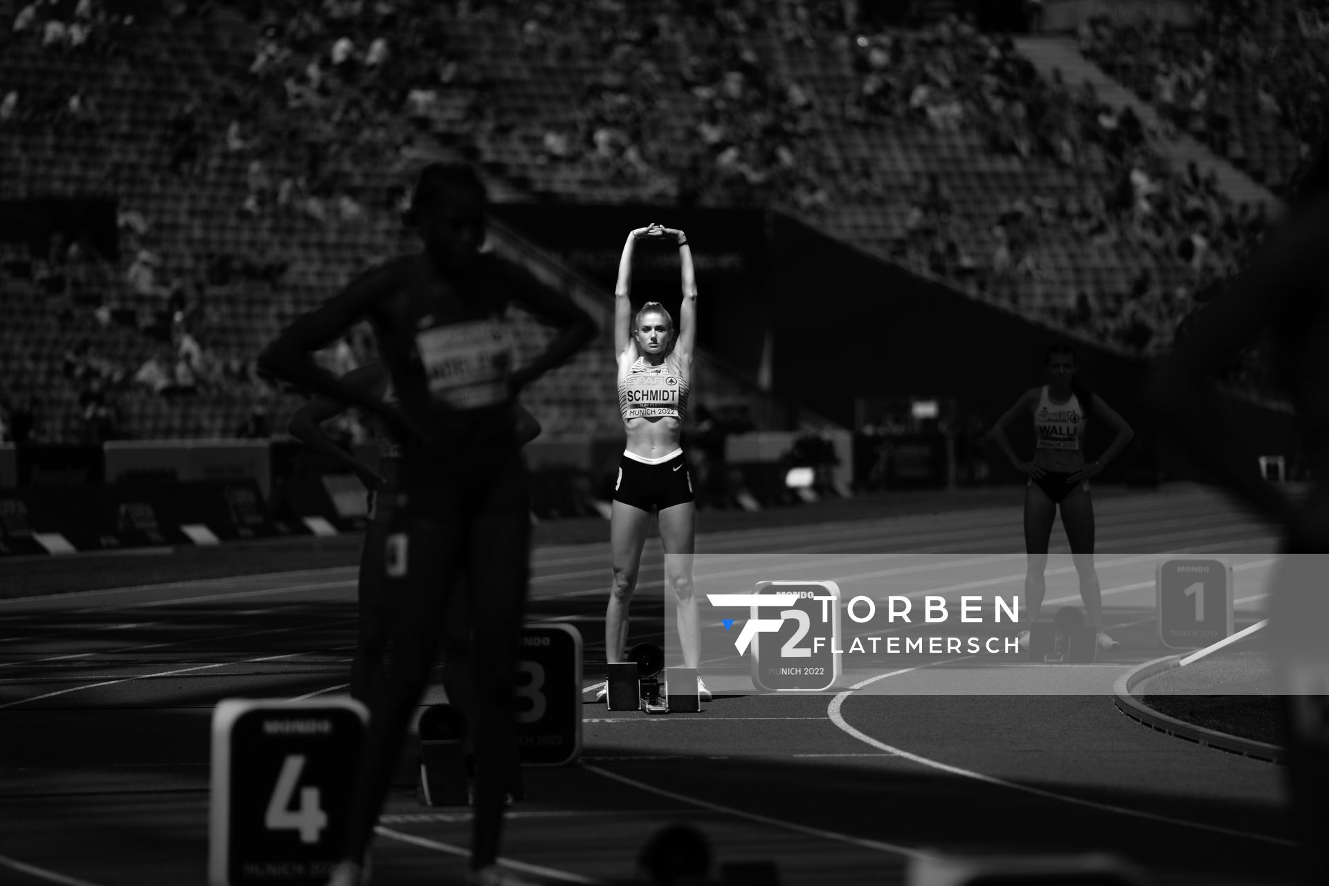 Alica Schmidt (GER) am 16.08.2022 bei den Leichtathletik-Europameisterschaften in Muenchen