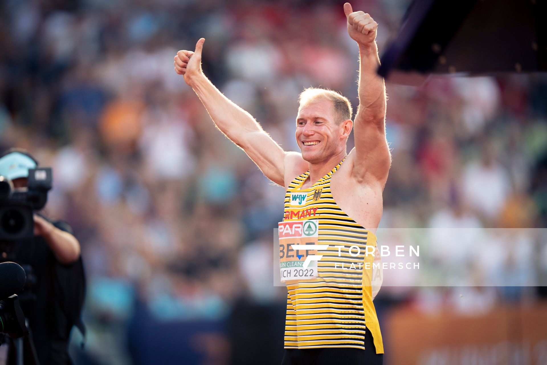 Arthur Abele (GER) am 16.08.2022 bei den Leichtathletik-Europameisterschaften in Muenchen