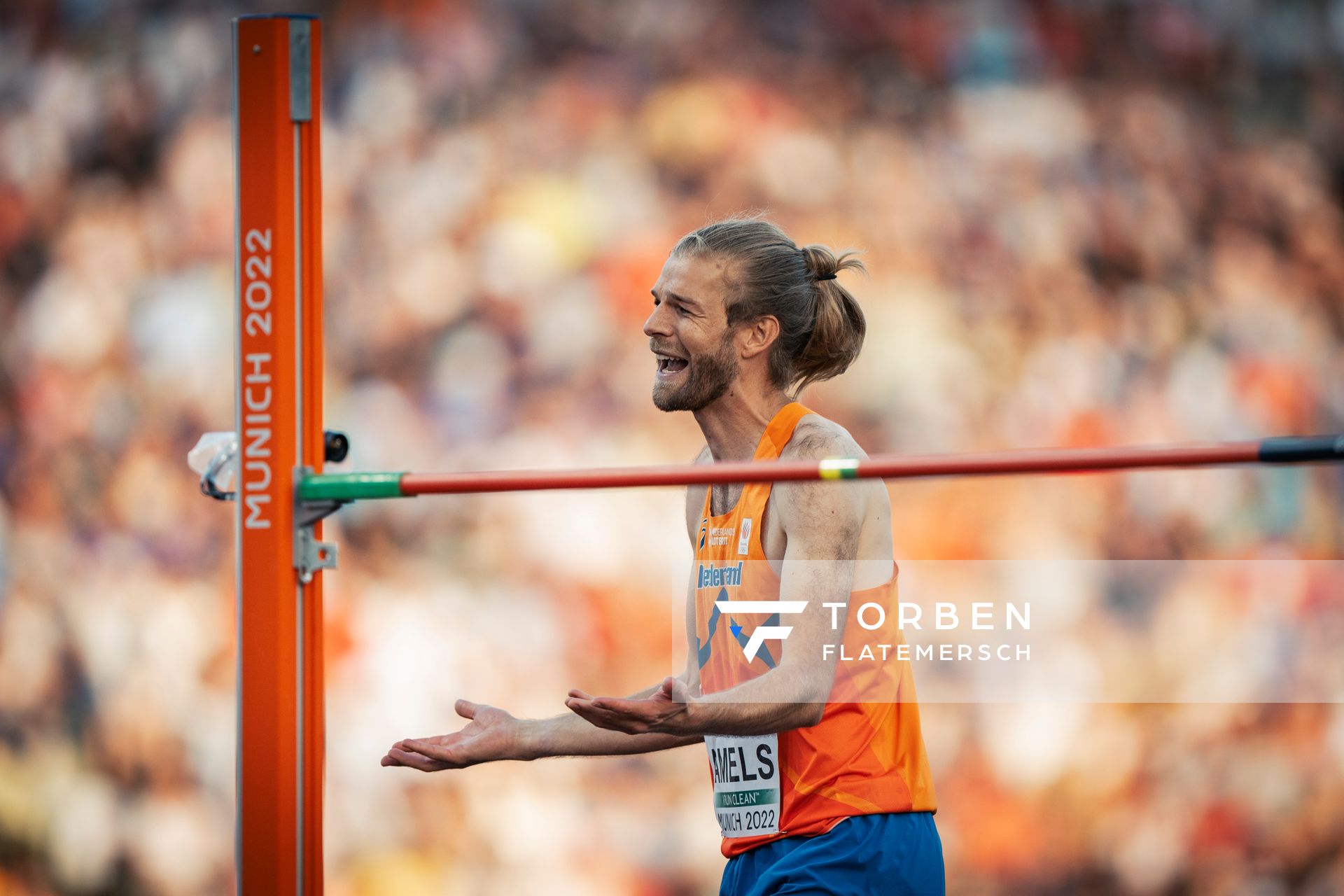 Douwe Amels (NED) am 16.08.2022 bei den Leichtathletik-Europameisterschaften in Muenchen