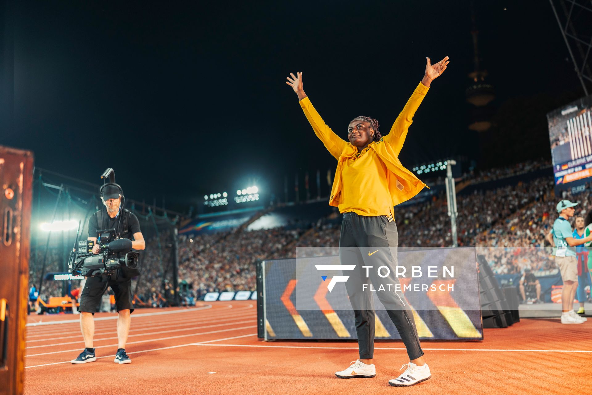 Claudine Vita (GER) am 16.08.2022 bei den Leichtathletik-Europameisterschaften in Muenchen