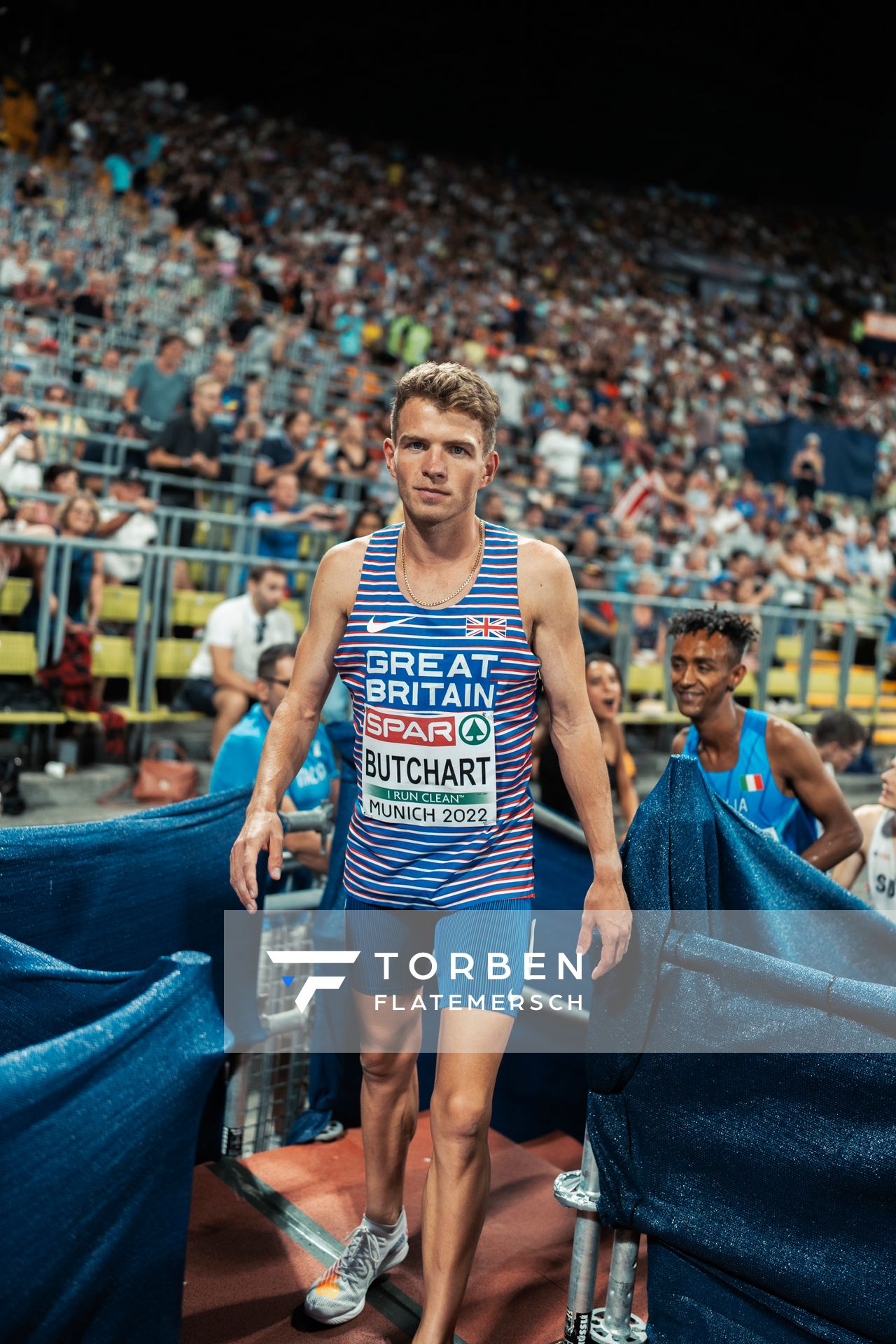 Andrew Butchart (GBR) im 5000m Finale am 16.08.2022 bei den Leichtathletik-Europameisterschaften in Muenchen