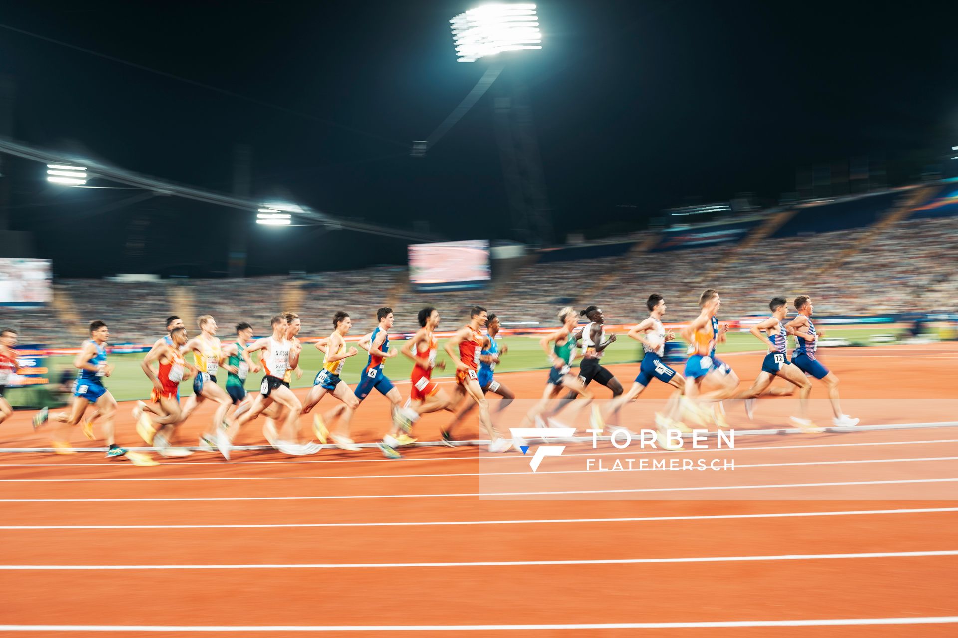 5000m Finale der Maenner am 16.08.2022 bei den Leichtathletik-Europameisterschaften in Muenchen