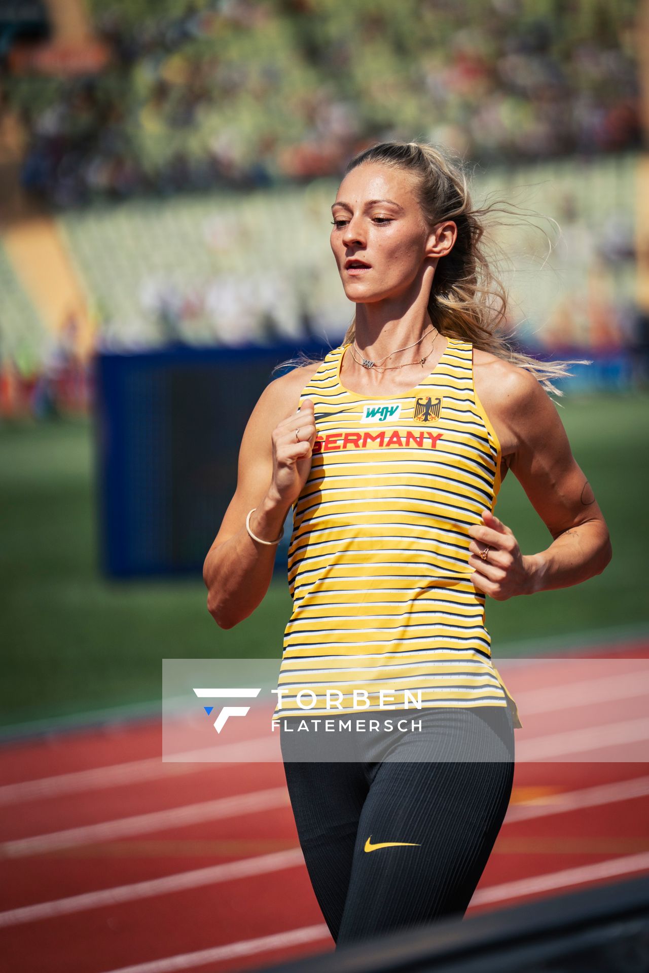 Kristin Gierisch (GER) am 17.08.2022 bei den Leichtathletik-Europameisterschaften in Muenchen