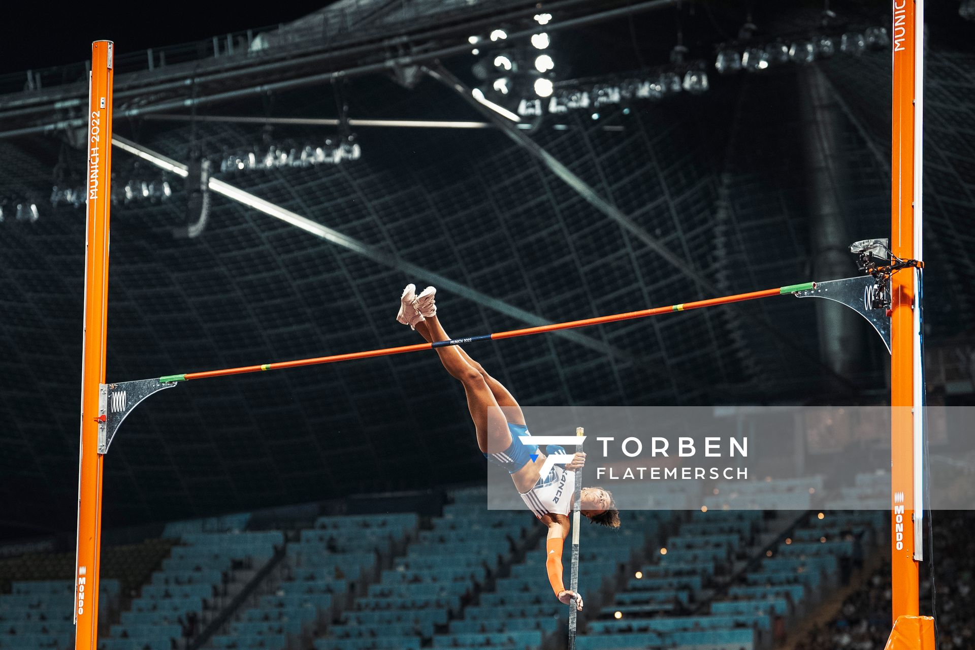 Marie-Julie Bonnin (FRA) am 17.08.2022 bei den Leichtathletik-Europameisterschaften in Muenchen