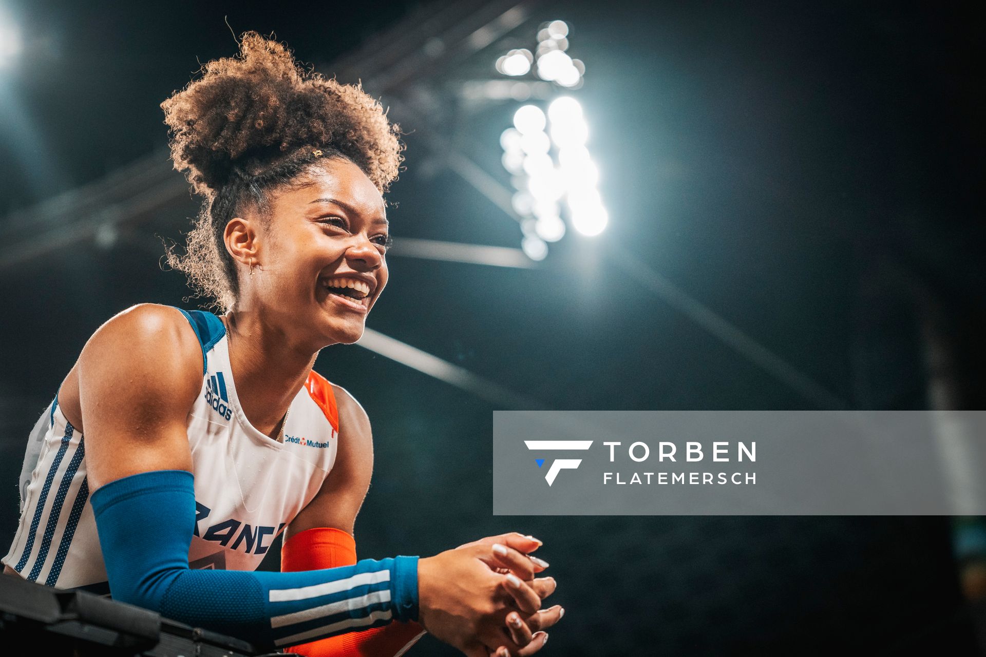 Marie-Julie Bonnin (FRA) im Stabhochsprung Finale am 17.08.2022 bei den Leichtathletik-Europameisterschaften in Muenchen