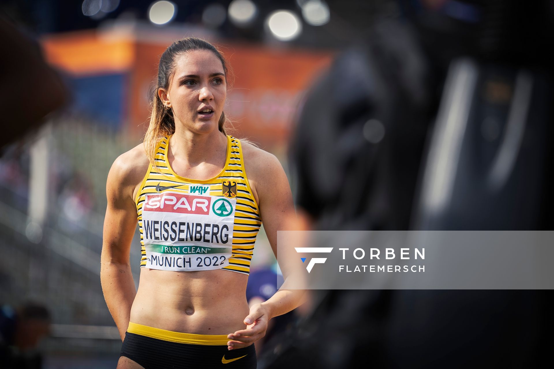 Sophie Weissenberg (GER) am 18.08.2022 bei den Leichtathletik-Europameisterschaften in Muenchen