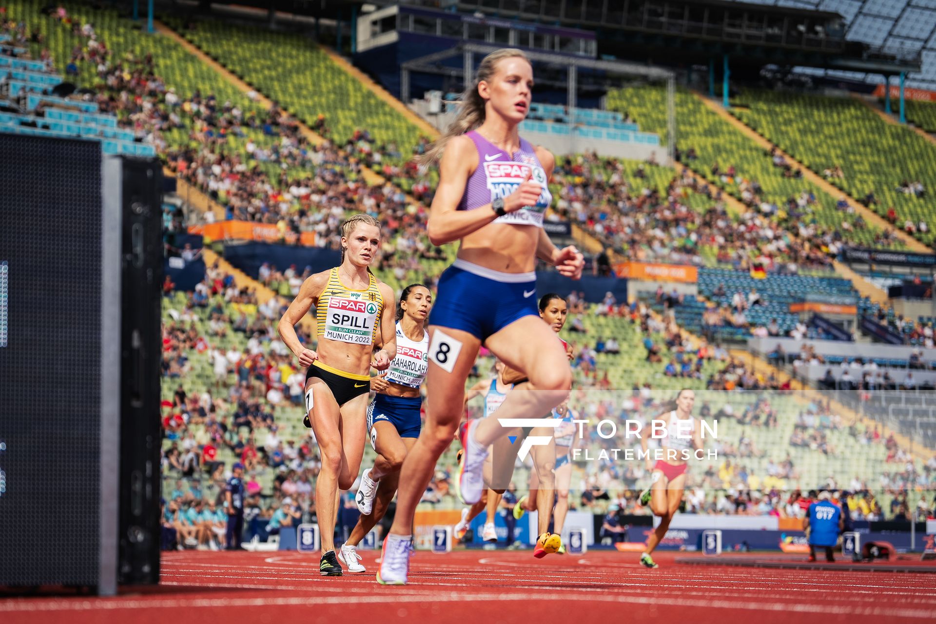 Tanja Spill (GER) am 18.08.2022 bei den Leichtathletik-Europameisterschaften in Muenchen