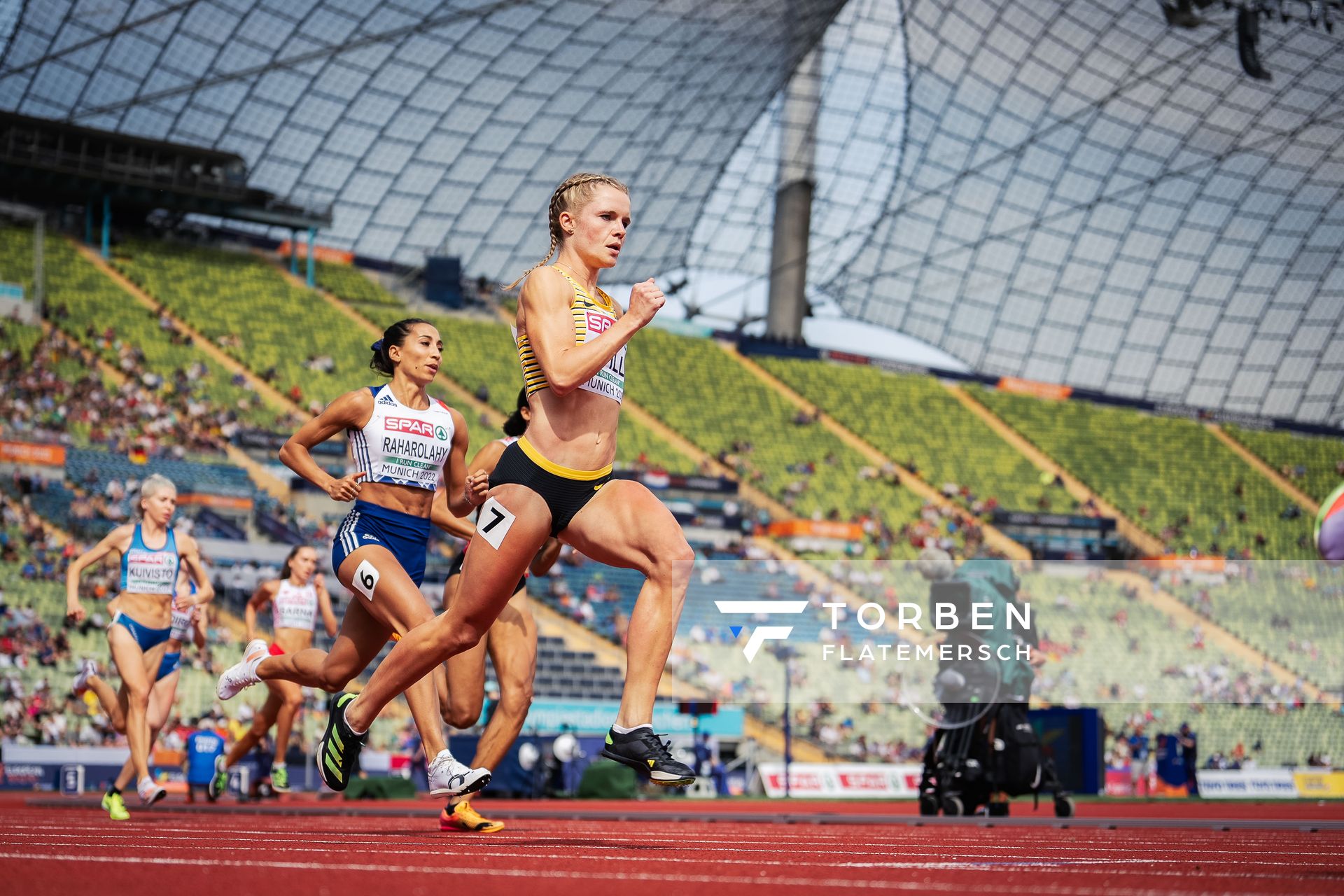 Tanja Spill (GER) am 18.08.2022 bei den Leichtathletik-Europameisterschaften in Muenchen