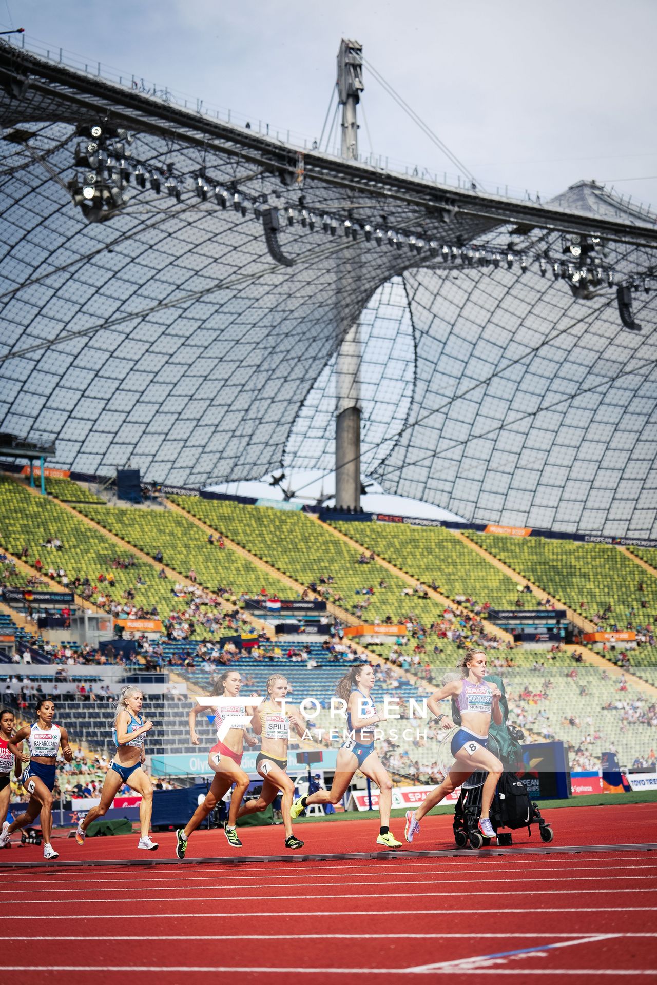 Tanja Spill (GER) am 18.08.2022 bei den Leichtathletik-Europameisterschaften in Muenchen